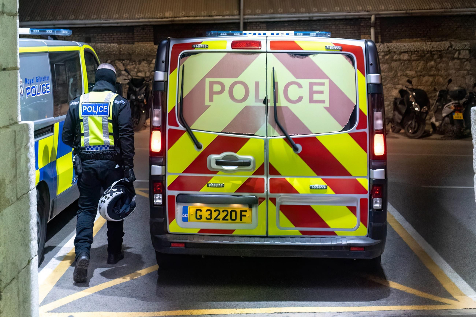 Un furgón de la Royal Gibraltar Police.