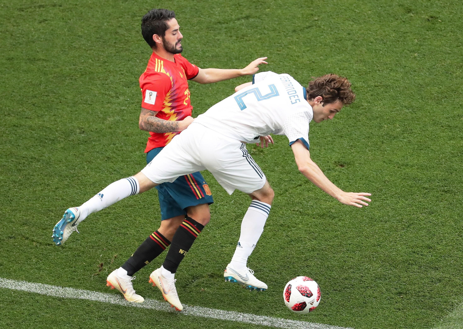 Las imágenes del España-Rusia