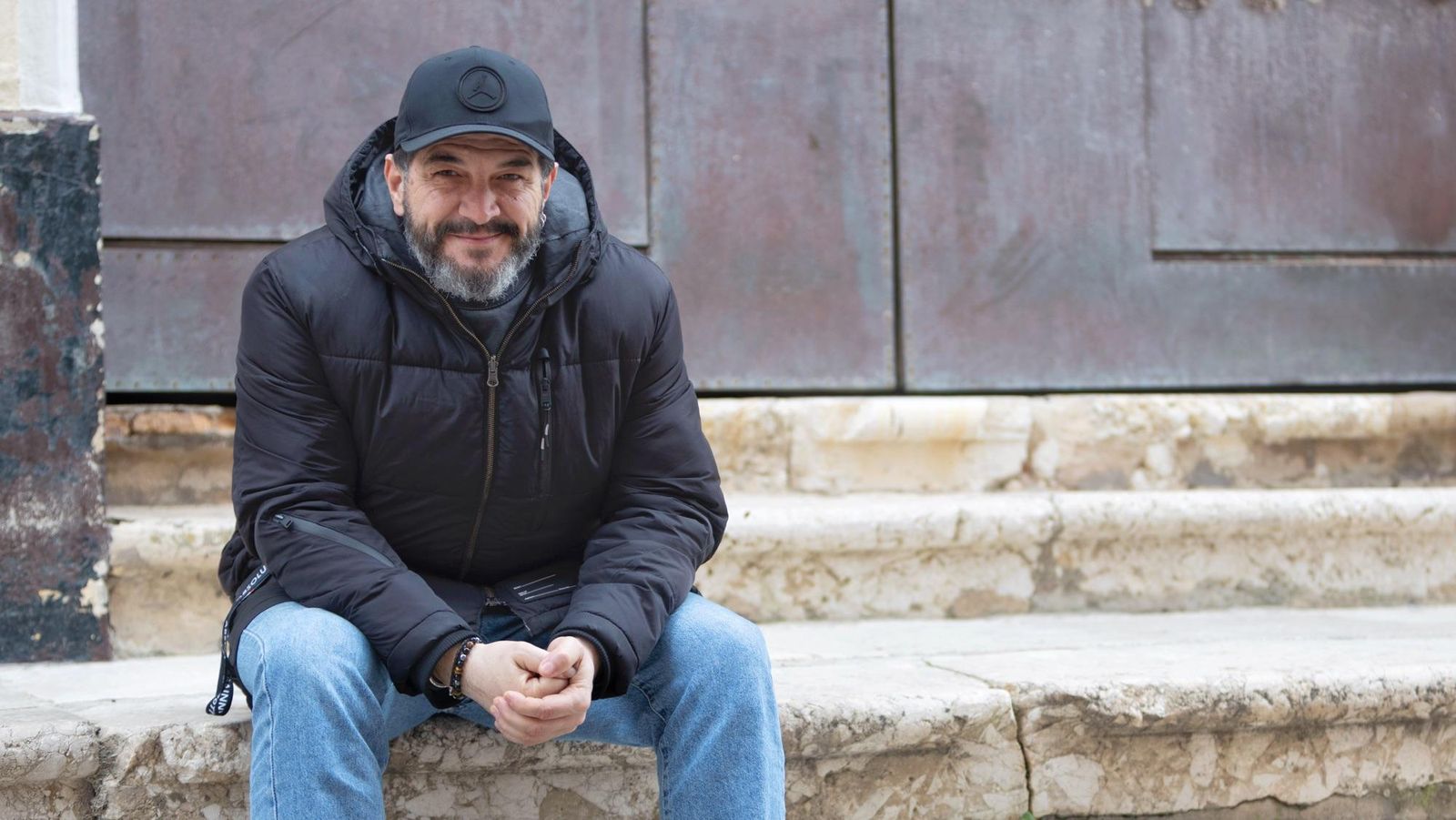 Enrique García Rosado 'Kike Remolino' en el barrio Santa María