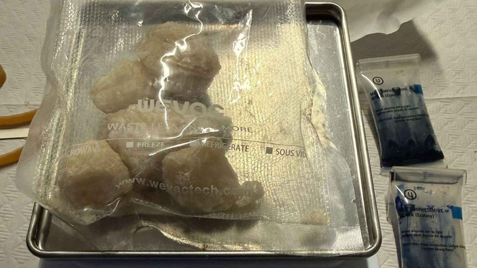 Sustancia intervenida en la operación Ketamina.