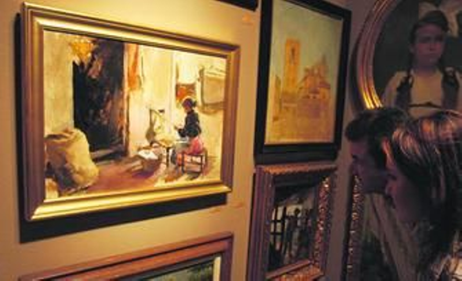 'Niña en la playa de Cabañal' se expone en el Centro Cultural Cajasol desde el próximo lunes hasta el día de la subasta, el miércoles 24.