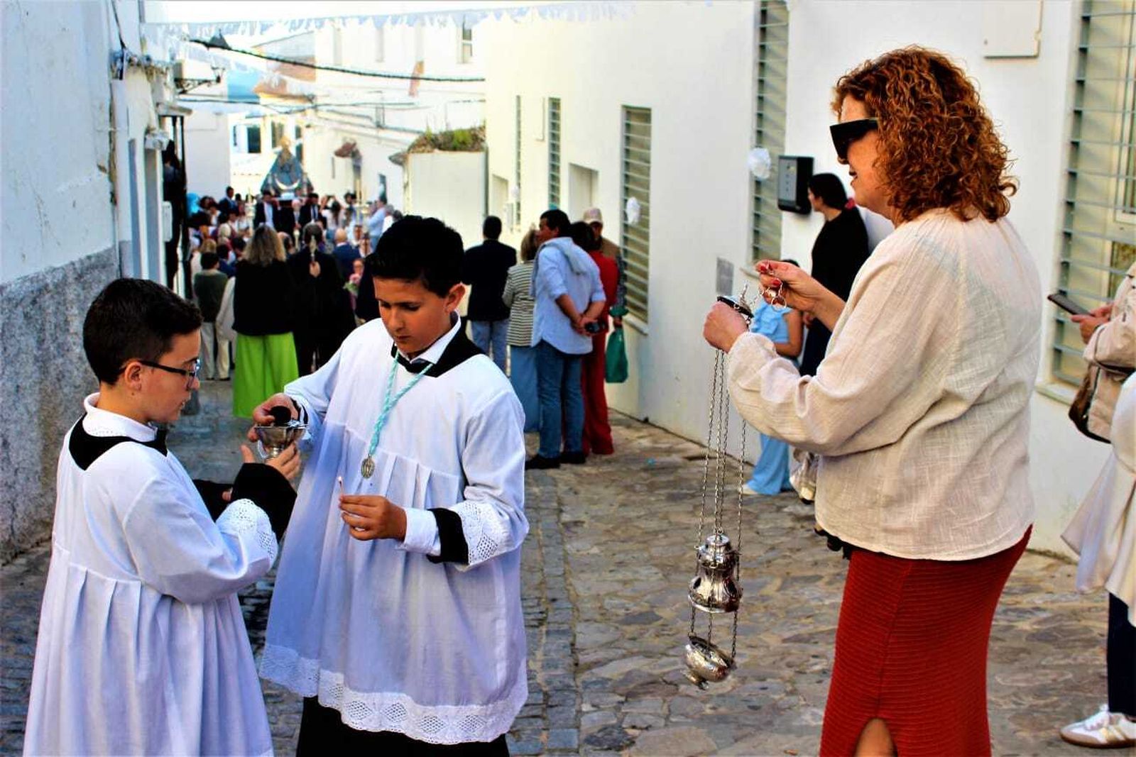 Imágenes del traslado de la Virgen de los Santos al Beaterio de Jesús, María y José