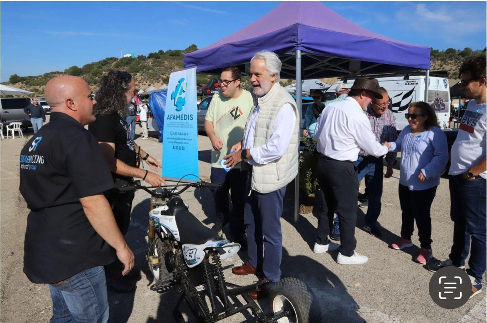 Un momento de los actos celebrados en el Circuito y destinados a Afamedis. Un momento de los actos celebrados en el Circuito y destinados a Afamedis.
