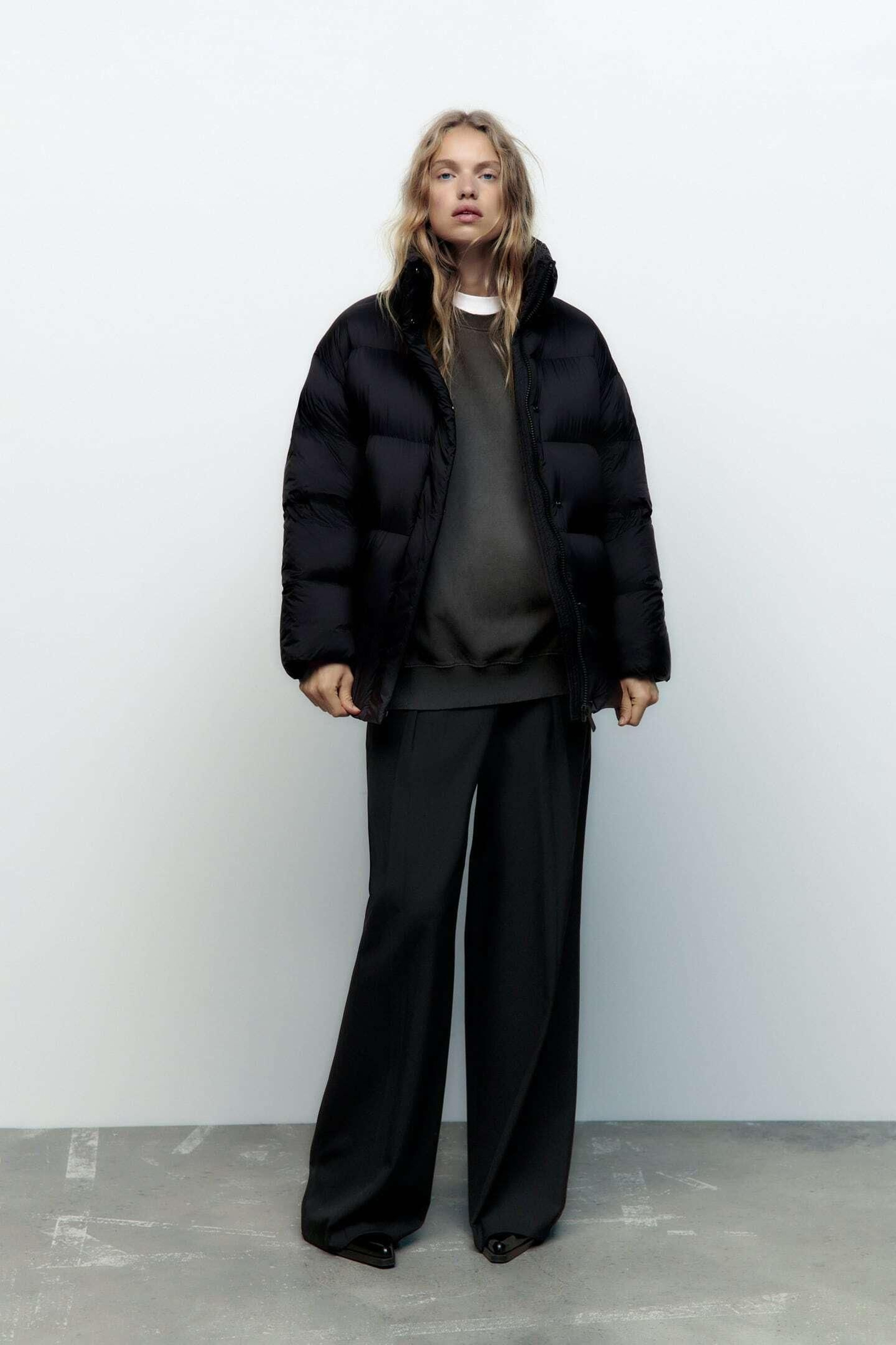 Plumífero corto de Zara.