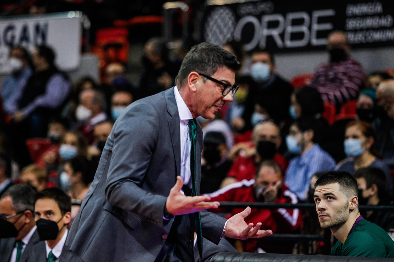 Katsikaris, en su último partido en Zaragoza.