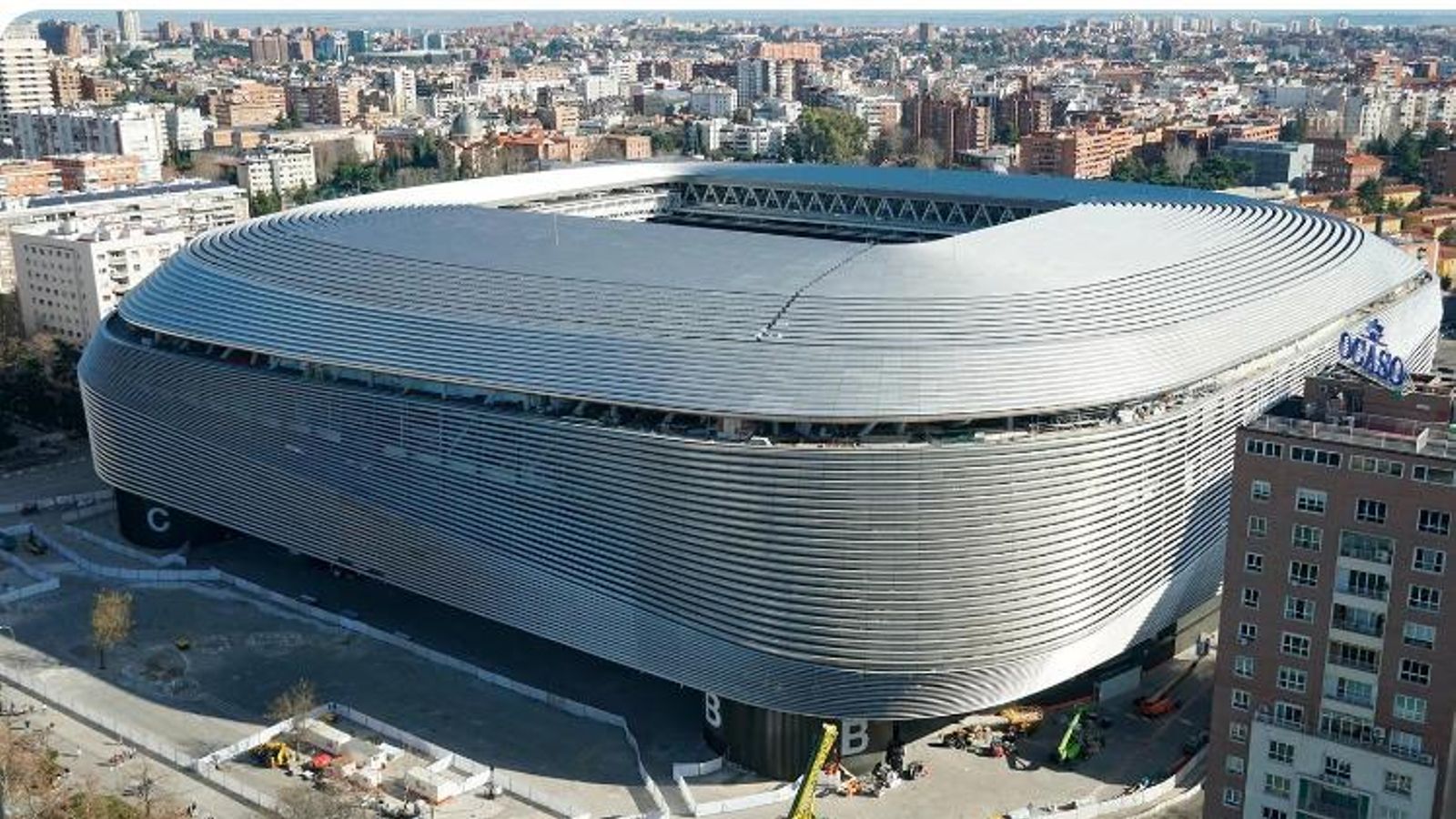 El estadio Santiago Bernabéu