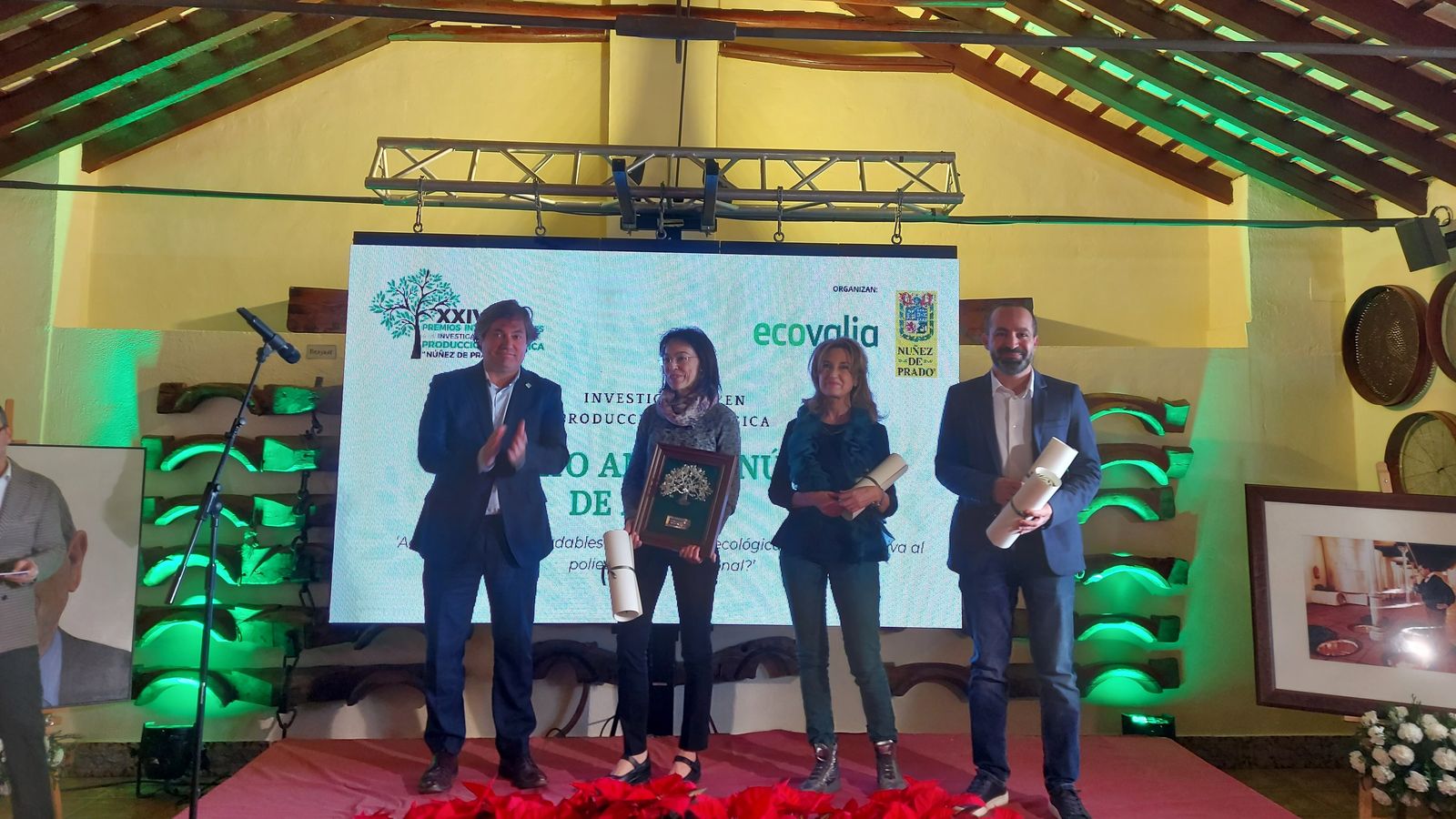 Un momento de la entrega de los XXIV Premios Núñez de Prado en Baena.