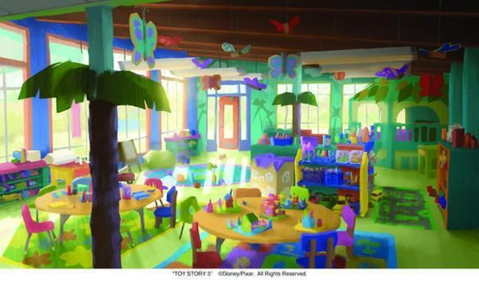 Unos de los dibujo previos a la realización de la película e Lee Unkrich.