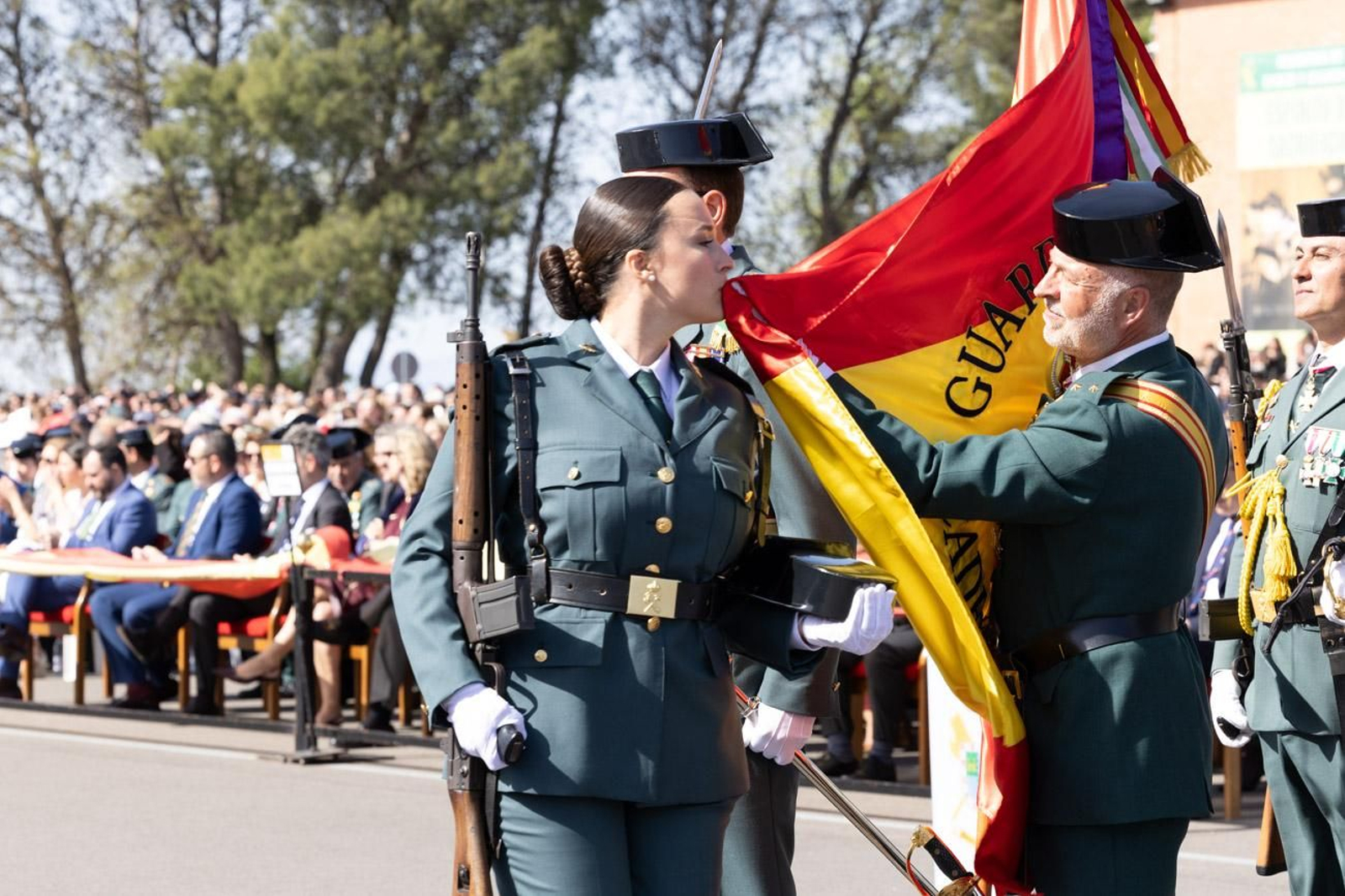 Acto de jura de bandera de la 130ª promoción de guardias civiles de la Academia de Baeza