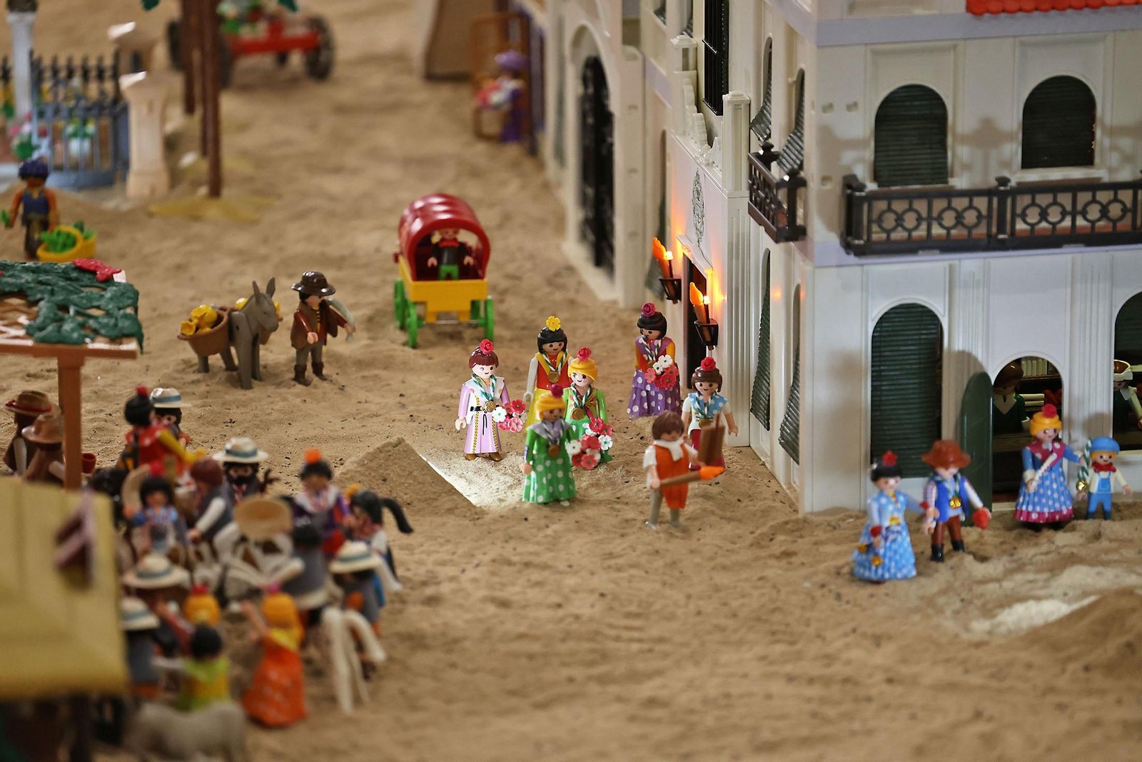 Imágenes del Belén de Playmobil más grande del mundo dedicado al Rocío