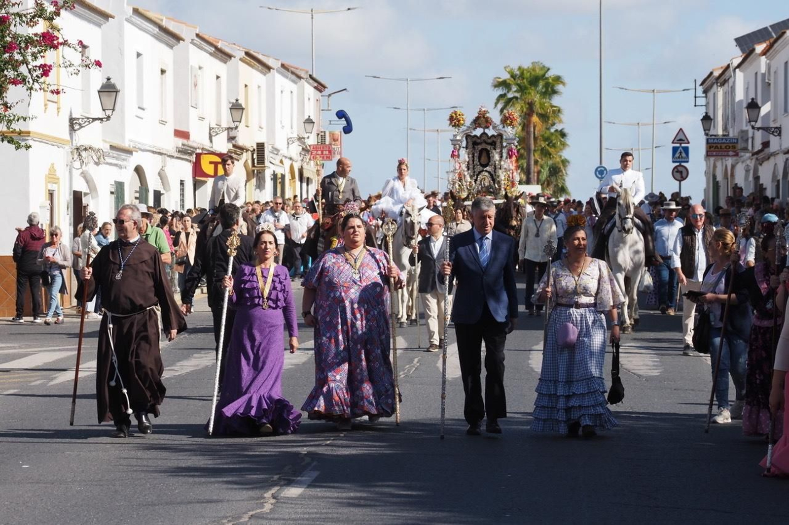 La Hermandad del Rocío de Palos de la Frontera, en su peregrinación de este año.