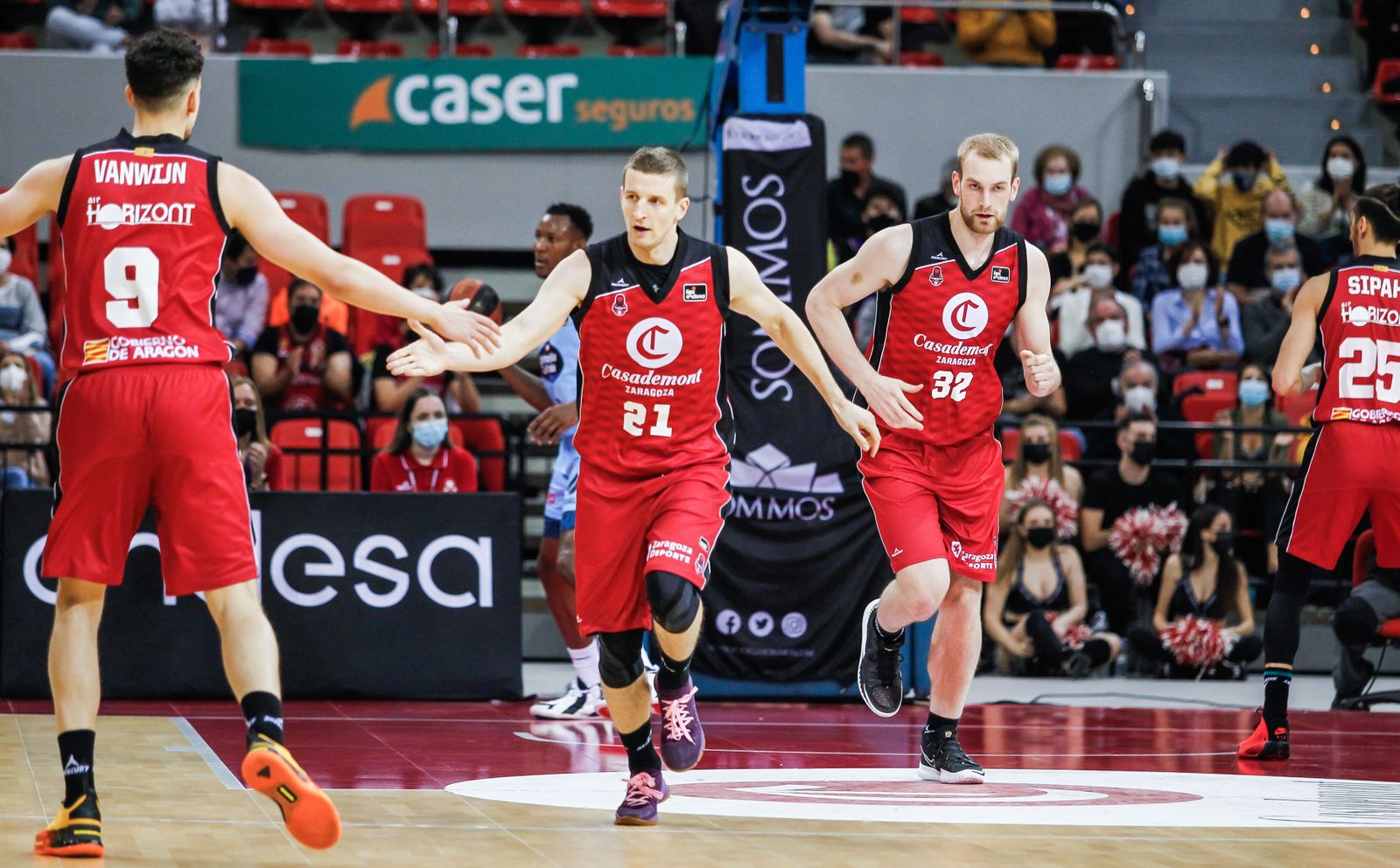 Adam Waczynski, en un partido en el Príncipe Felipe.