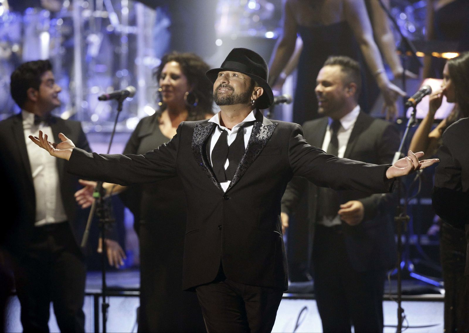 José Luis Figuereo 'El Barrio', en su concierto en el Teatro Real de Madrid.