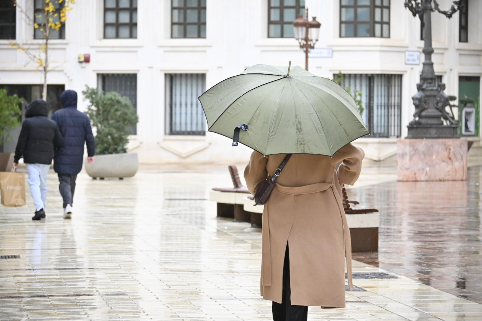 Imágenes de lluvia en la mañana del Domingo