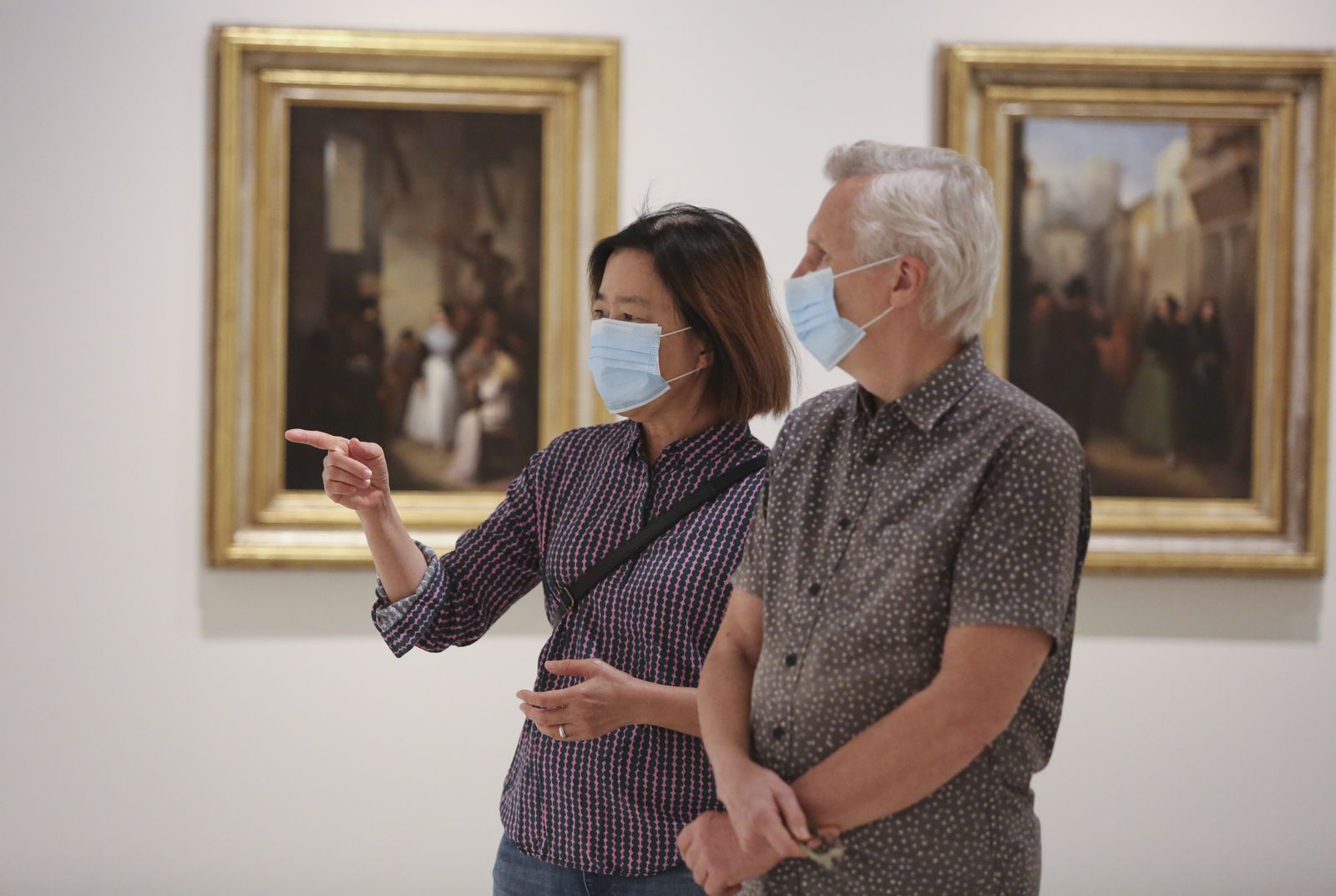 Las fotos del (tímido) reencuentro con los museos en Málaga