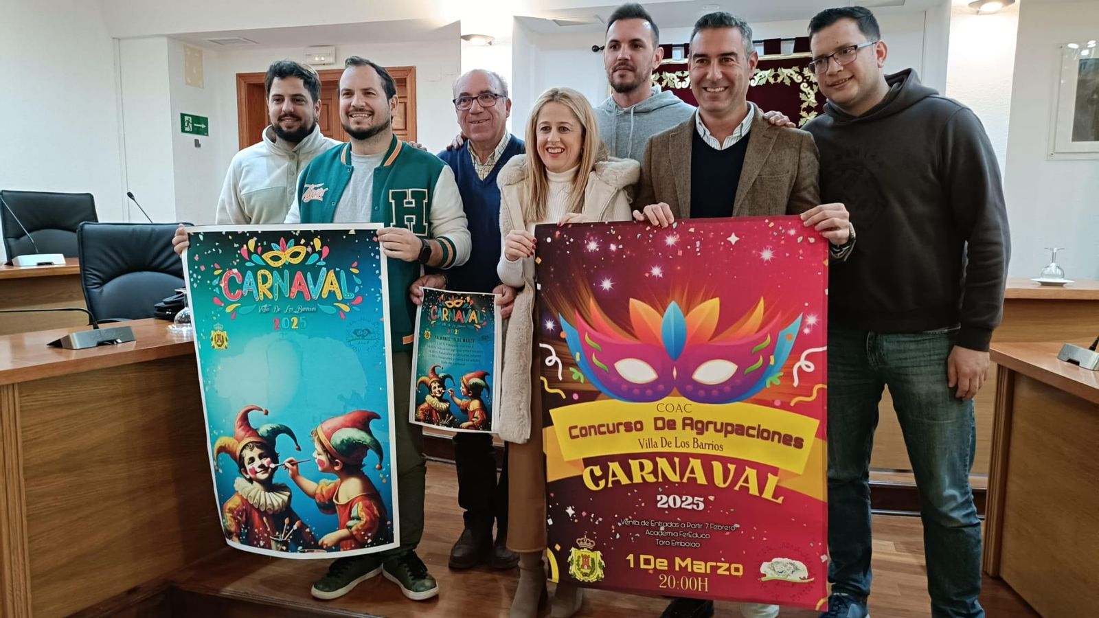 Presentación de los carteles carnavalescos en Los Barrios