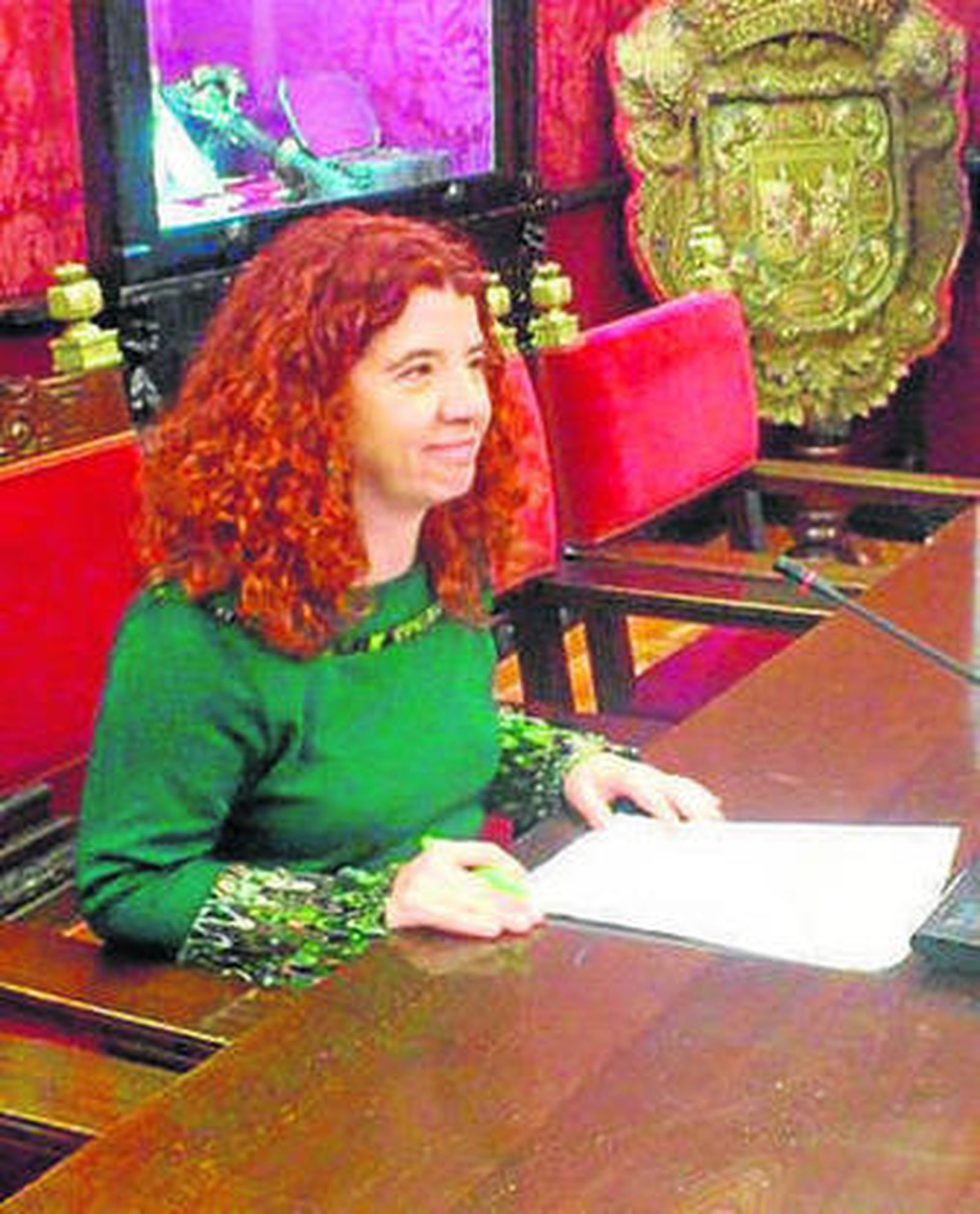 La concejal de IU, Maite Molina.