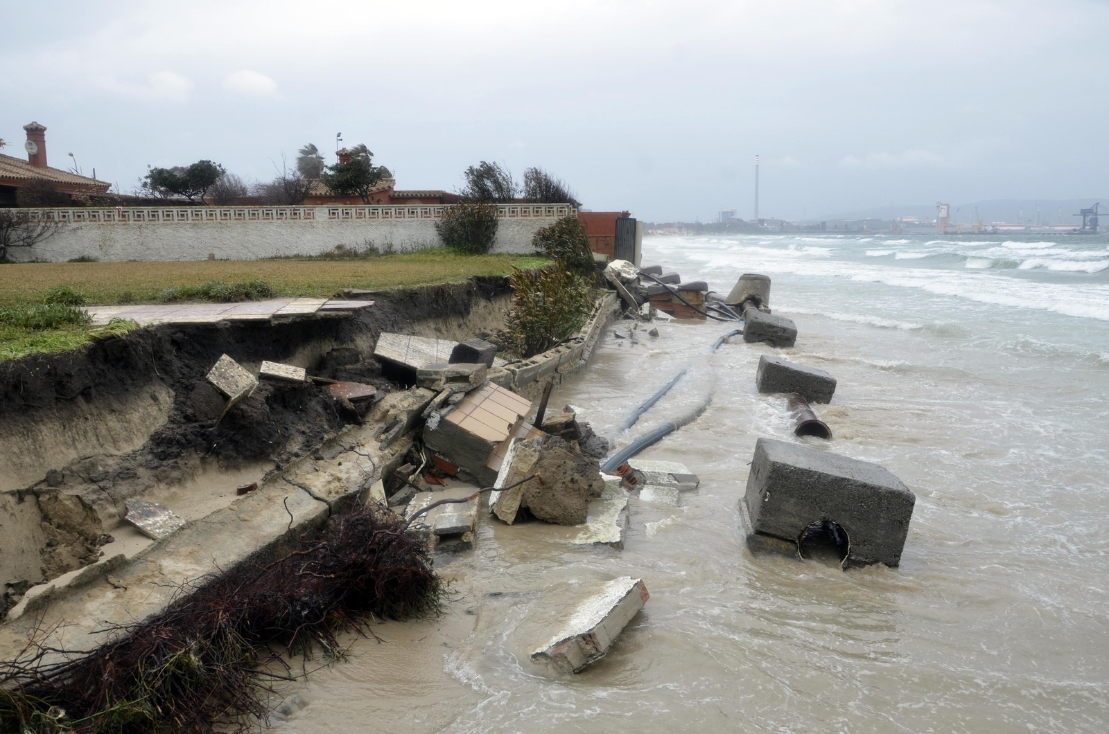 Imágenes de los efectos del temporal en El Rinconcillo