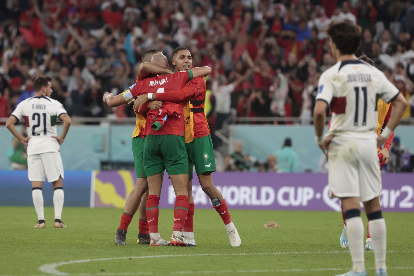 Las imágenes del Marruecos - Portugal de los cuartos de final del Mundial de Qatar