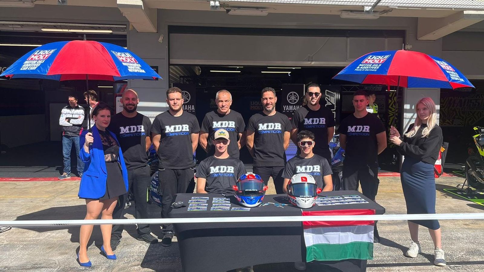 Juan Díaz, junto al resto de integrantes que conforman MDR Competición.