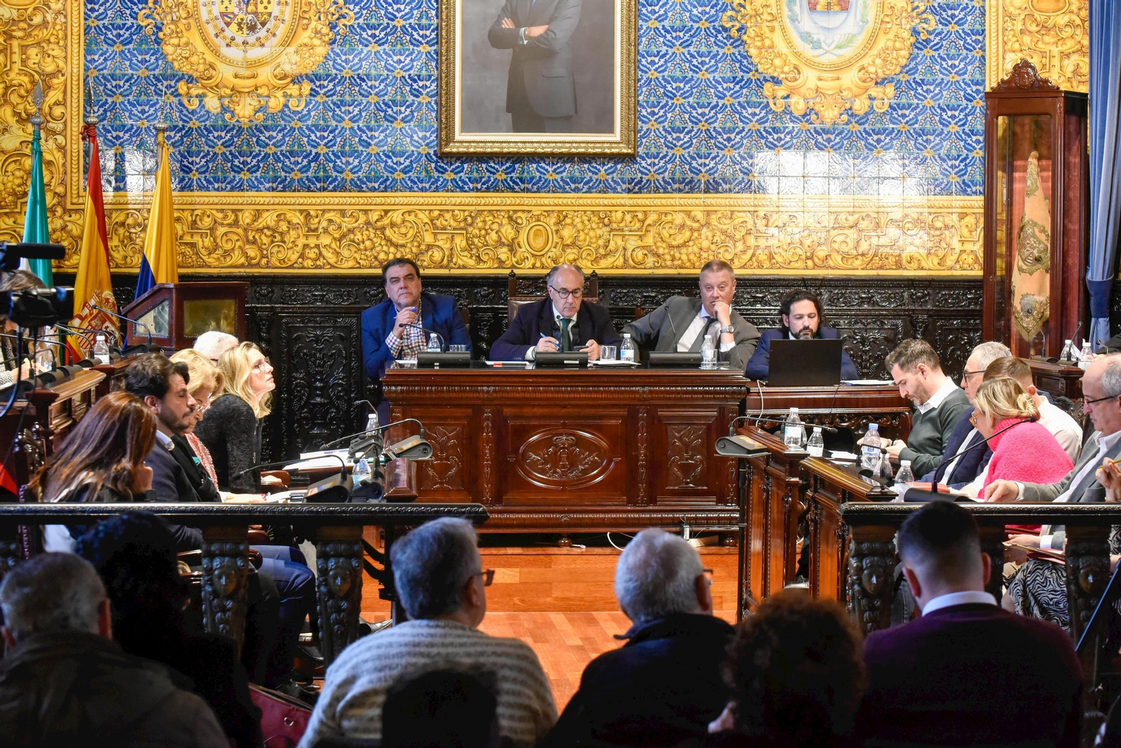 Un instante del Pleno ordinario de Algeciras, este lunes.