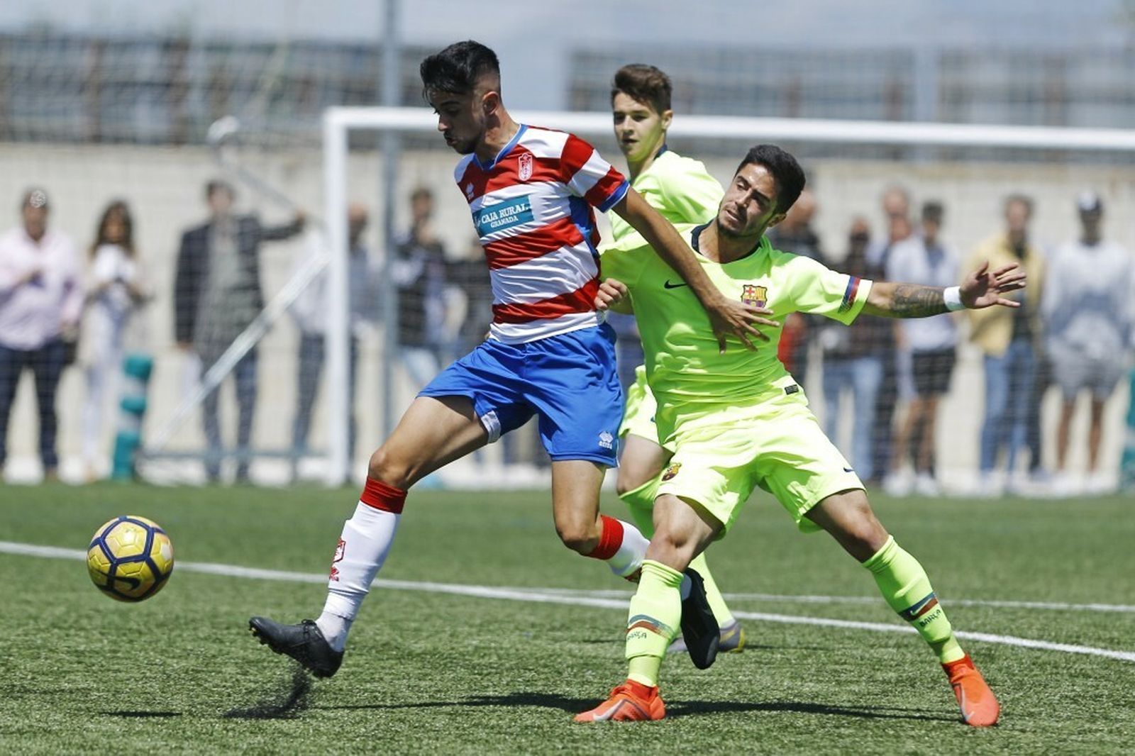 Dani Moreno, en el duelo copero juvenil entre Granada y Barcelona.