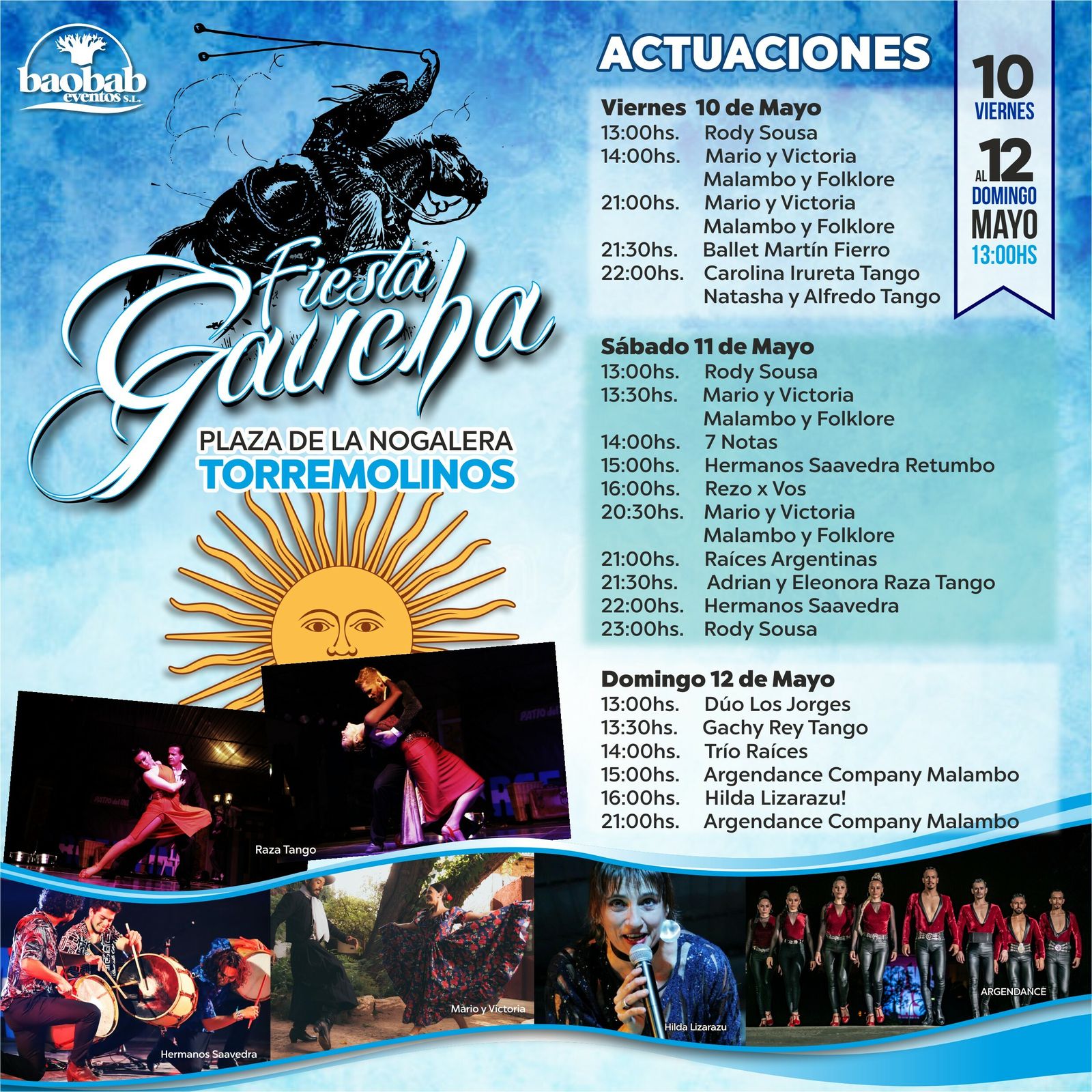 II Fiesta Gaucha que se celebra en Torremolinos.