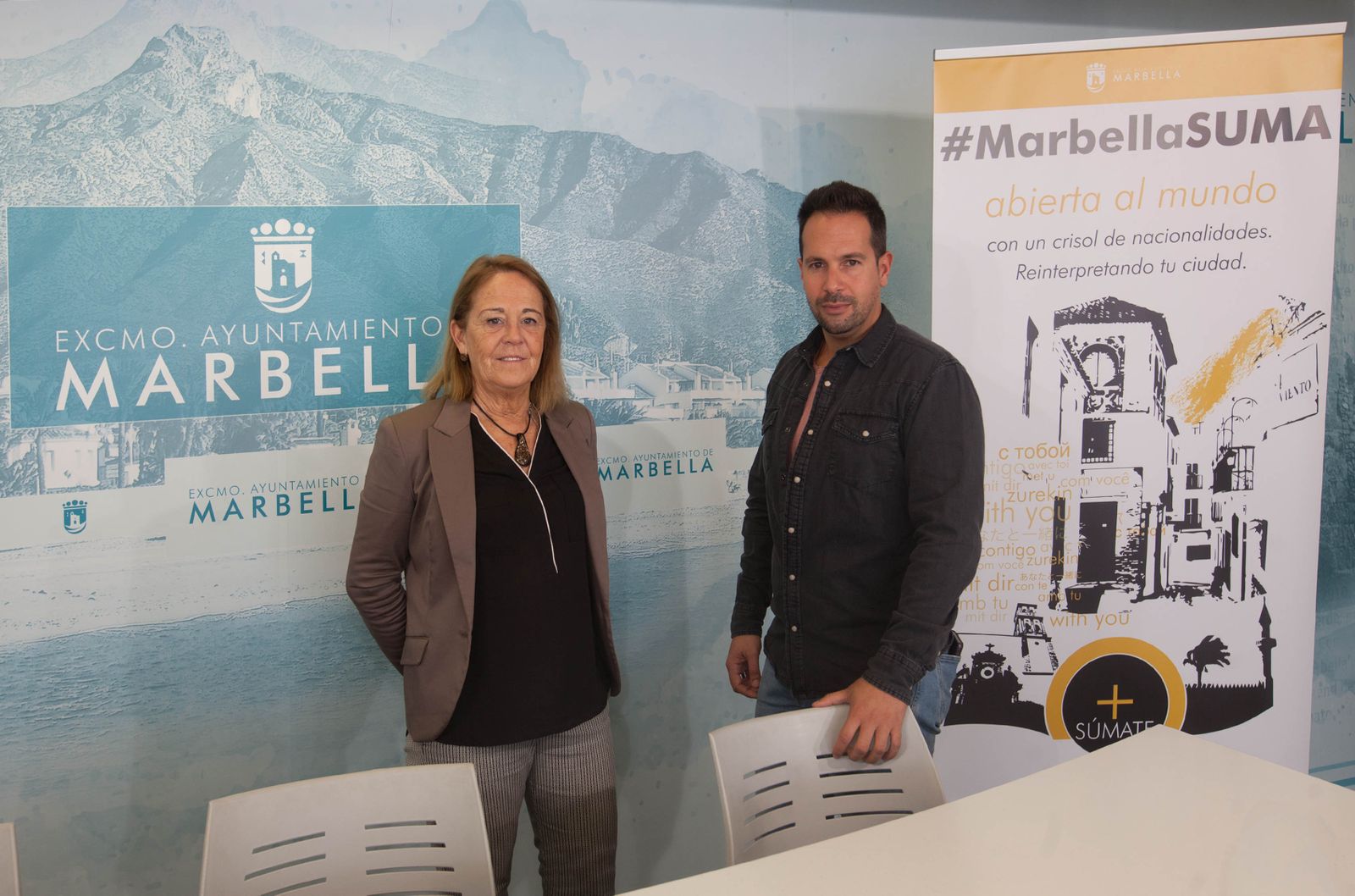 La presentación del encuentro, ayer.