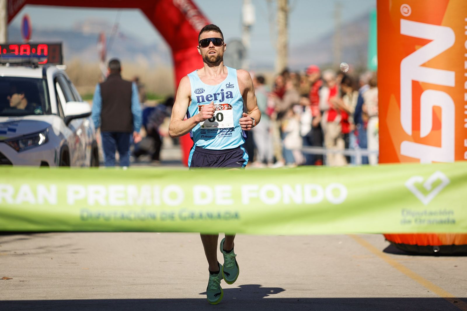 Encuéntrate en el inicio en Albolote del Gran Premio de Fondo de la Diputación