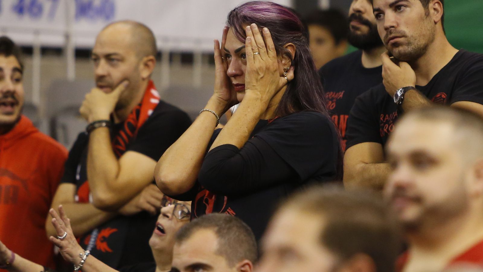 La afición del Covirán pasó un mal rato