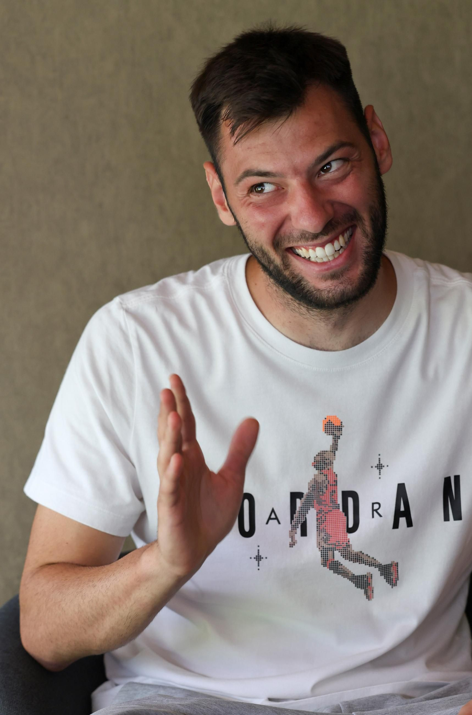 Las fotos de la entrevista a Roko Baturina, delantero del Málaga CF Las fotos de la entrevista a Roko Baturina, delantero del Málaga CF