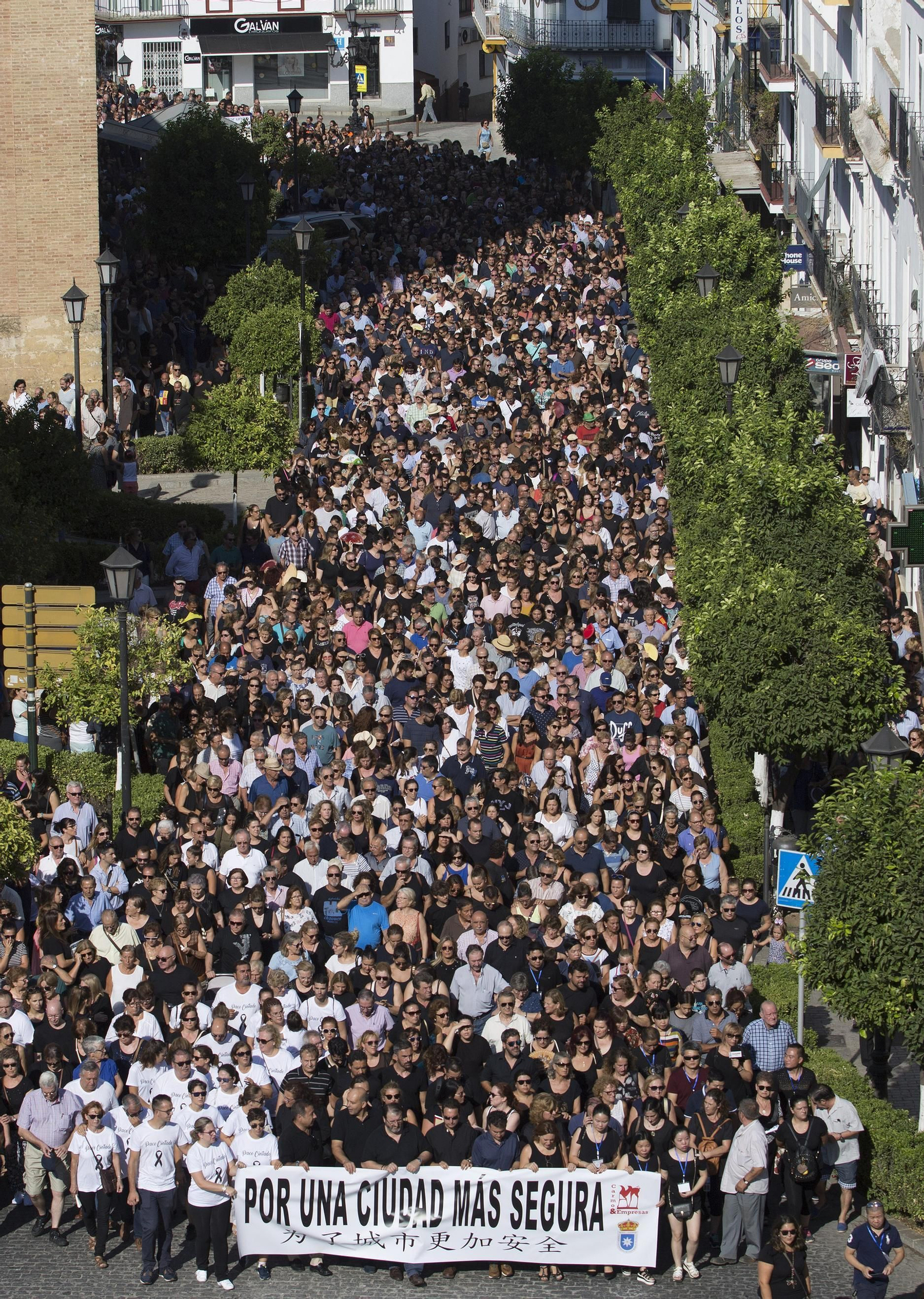 Manifestación en Carmona para exigir más seguridad