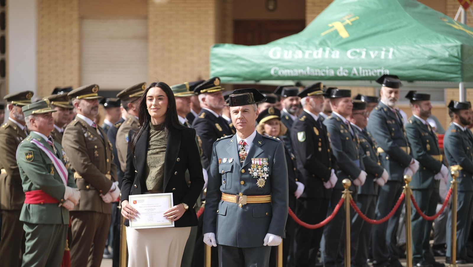 Las imágenes de la celebración del Día del Pilar en la Comandancia de la Guardia Civil de Almería
