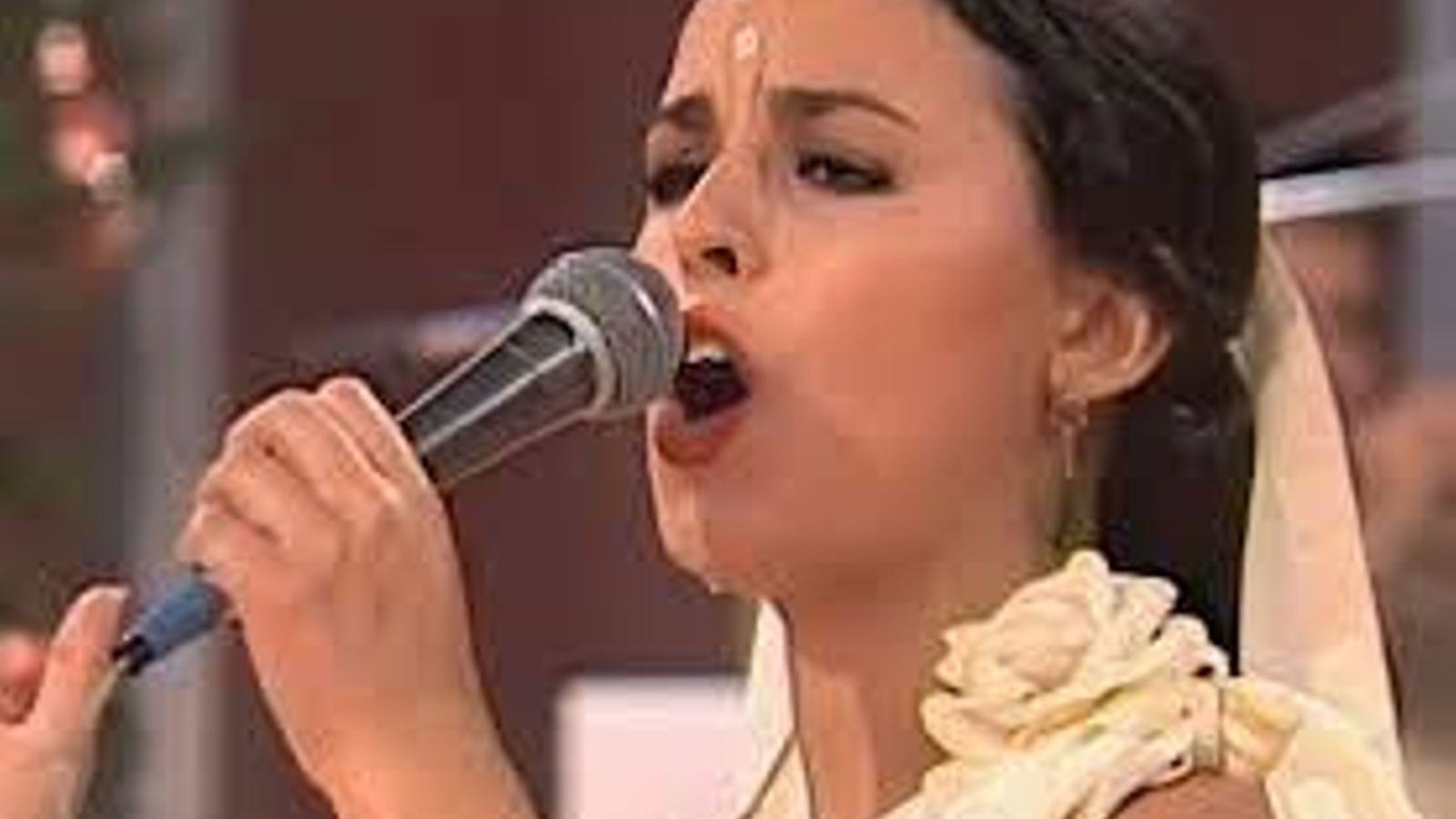 María José Santiago, el día que estrenó 'Su carita divina' en TVE.