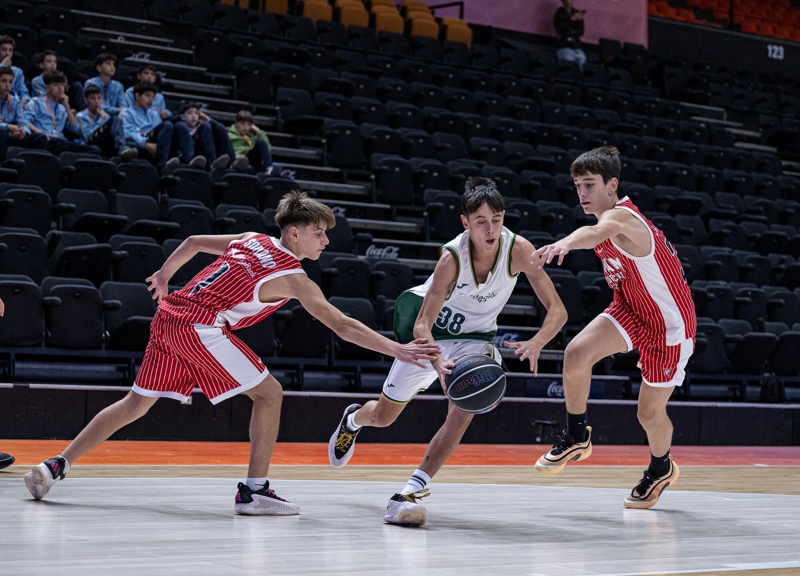 La celebración del Unicaja por acceder a la Minicopa