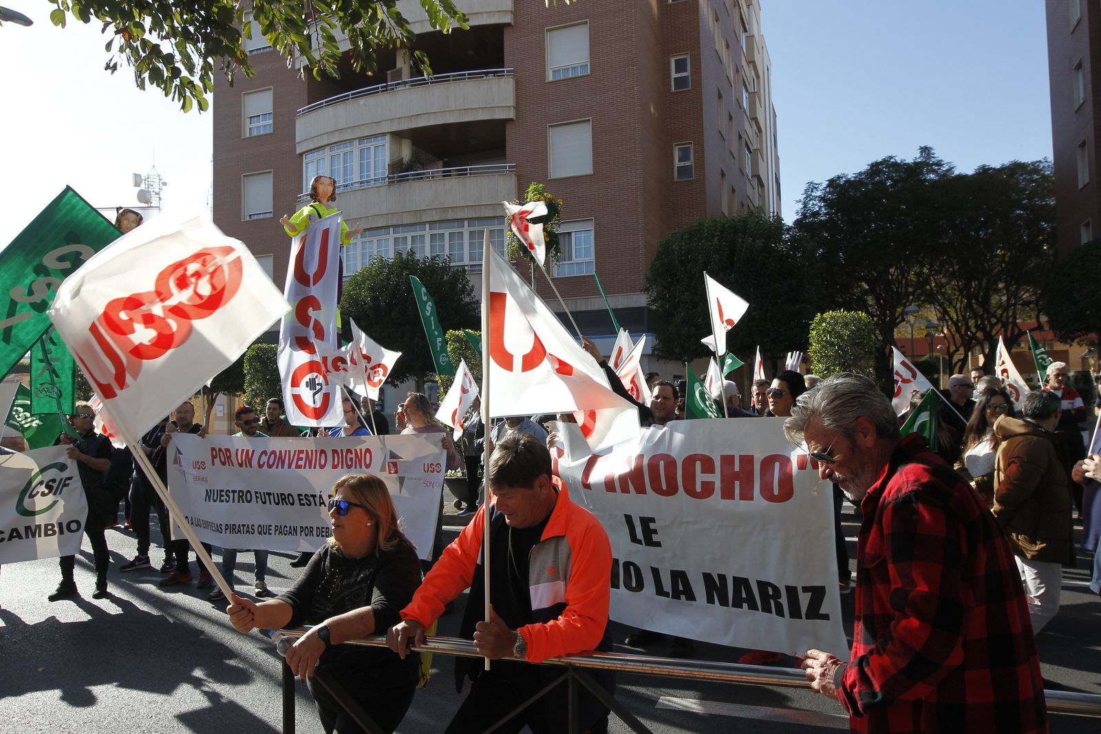 La protesta de la limpieza, en Alcaldía