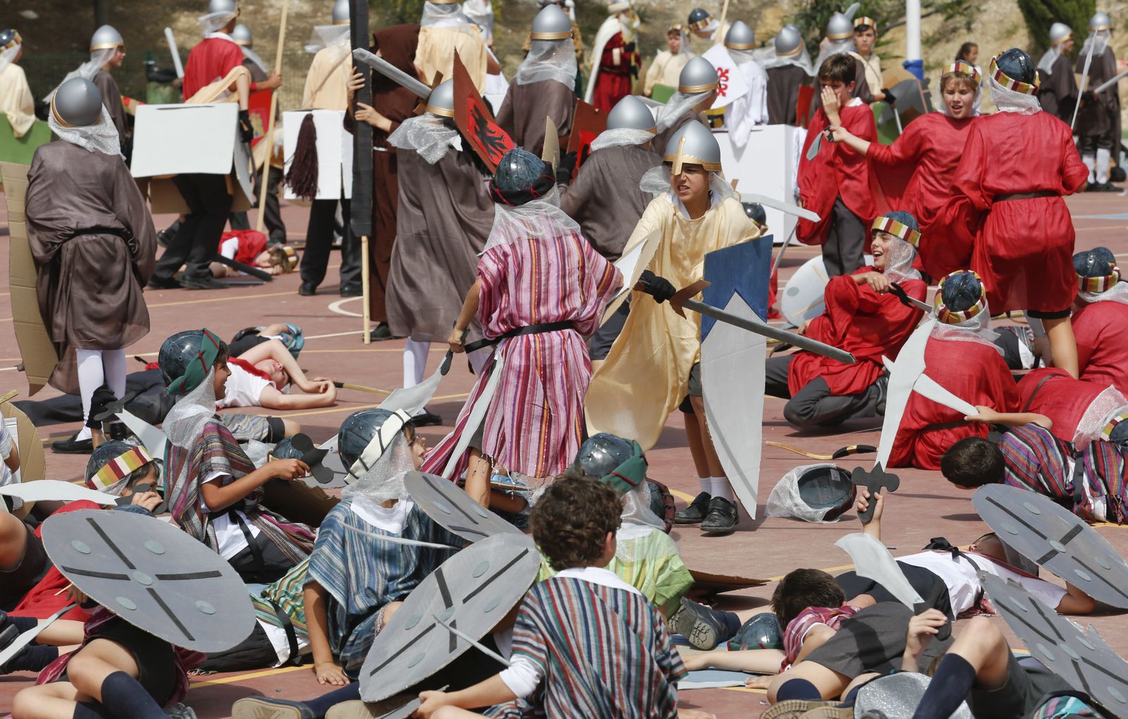 La Batalla de las Navas de Tolosa escenificada por los alumnos de El Romeral
