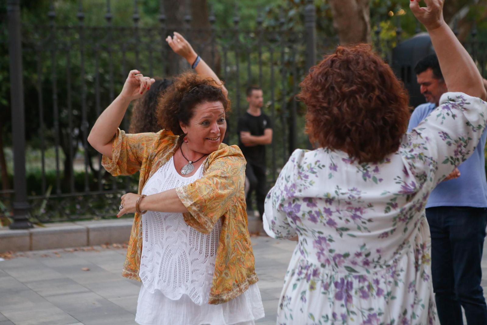 Fotos del flashmob de baile flamenco de Mercedes Alcalá y David Lozano