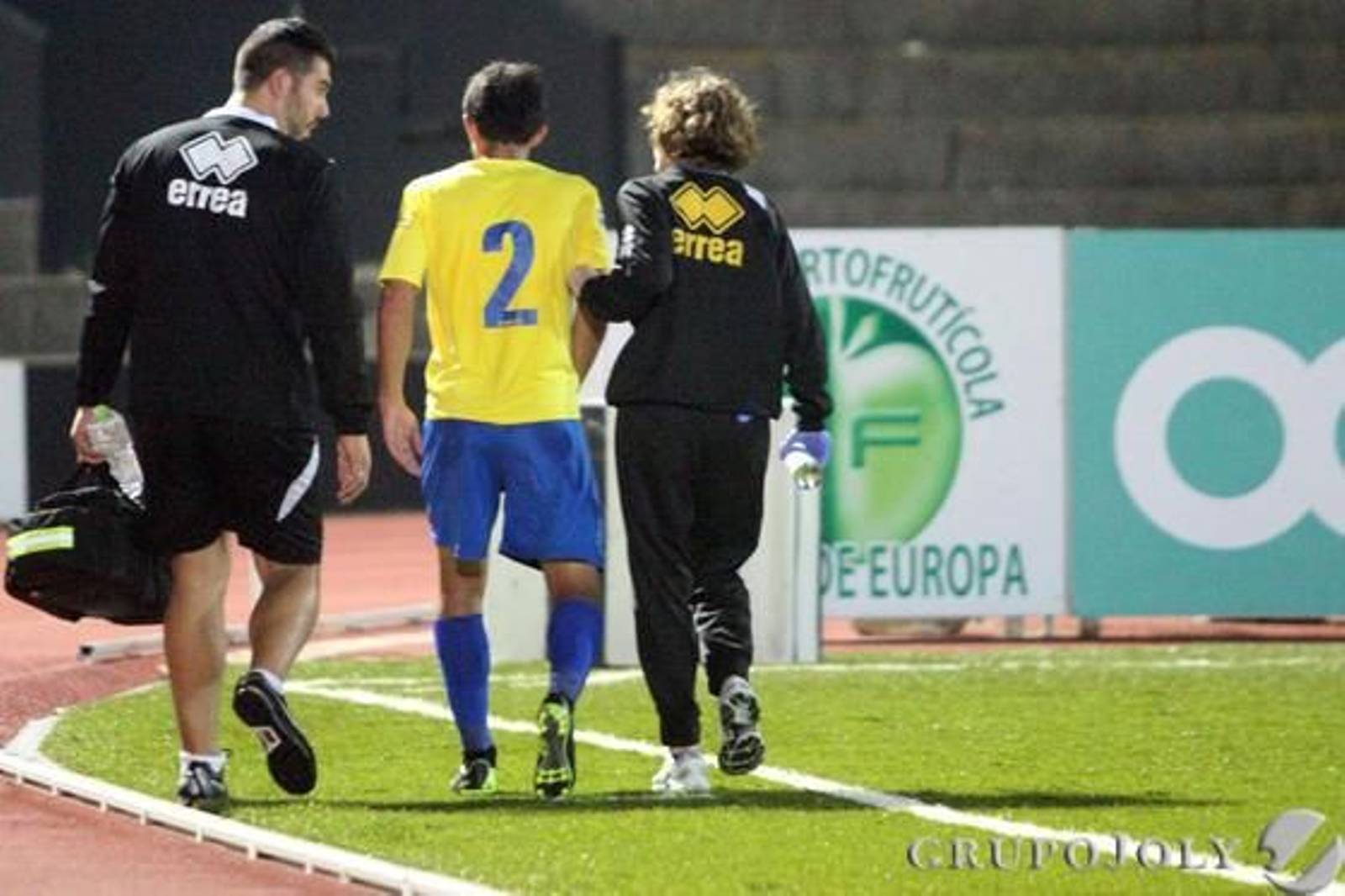 Óscar Rubio se marchó lesionado a los ocho minutos. 

Foto: Paco Guerrero