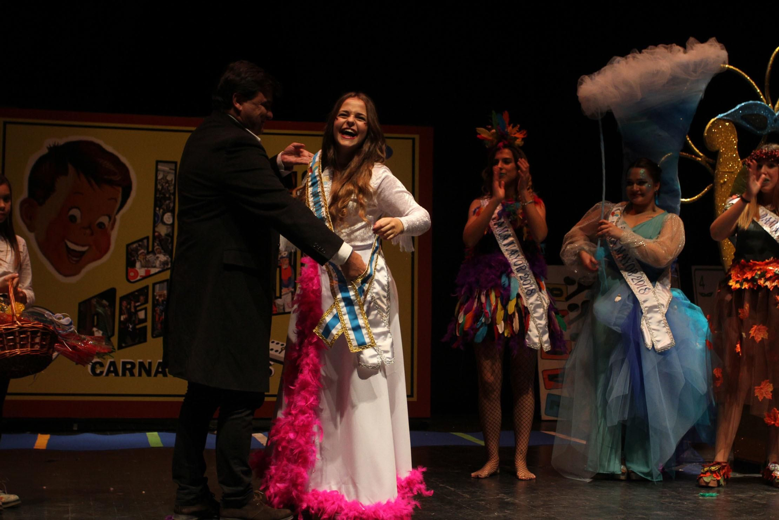 Gala de la coronación de  la choquera mayor e infantil del Carnaval Colombino 2018