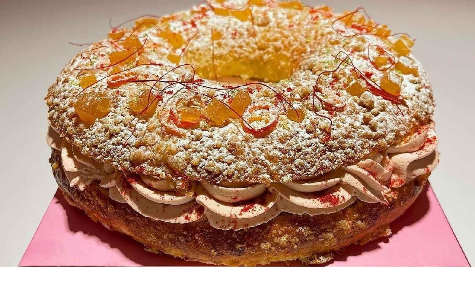 El roscón de Reyes que Dabid Muñoz ha elaborado para GoXo.