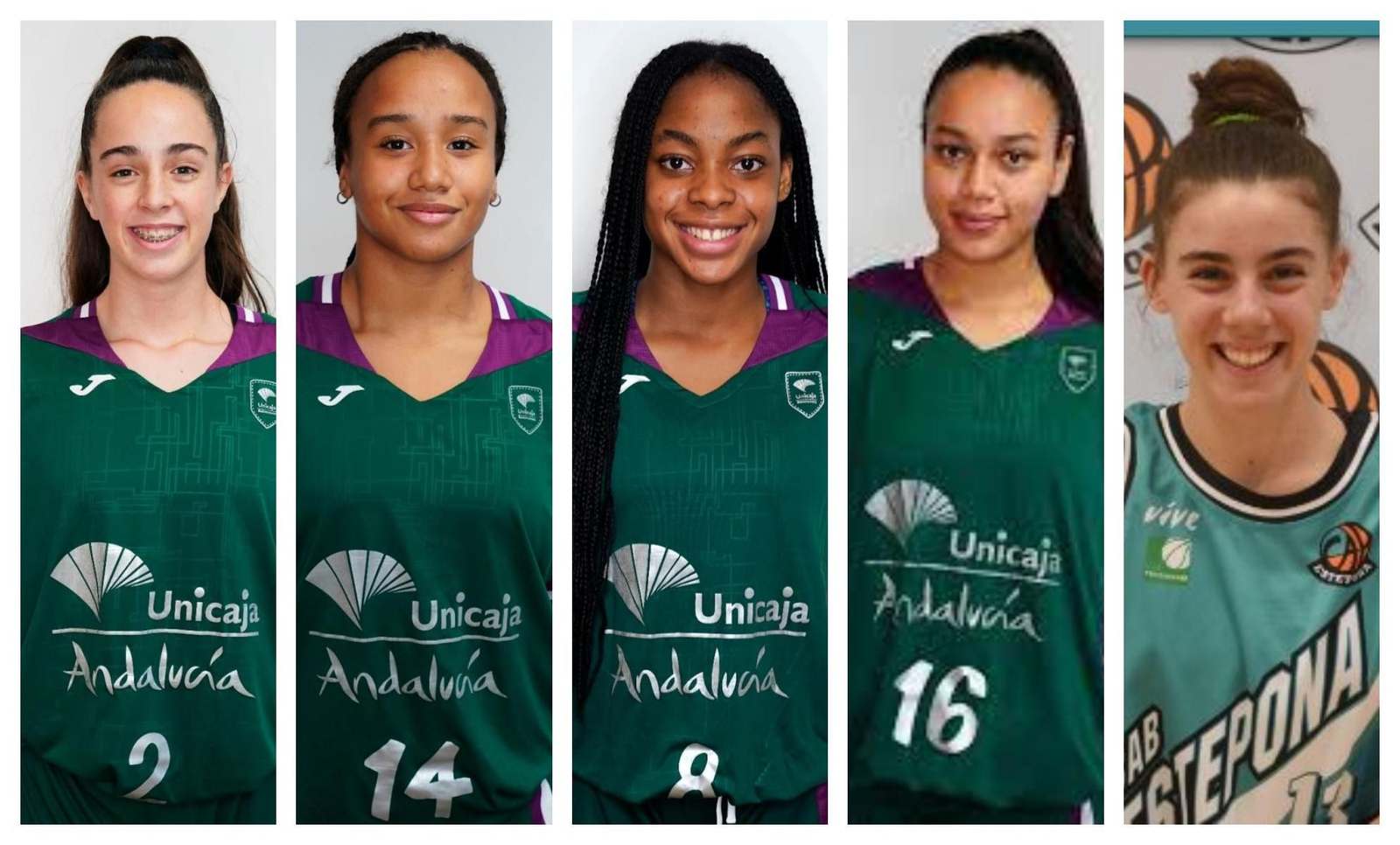 Rocío Ramírez, Daniela Ikponmwosa, Noemi Ugochukwu, Eva Sirena de Meyer y Carla Viegas.