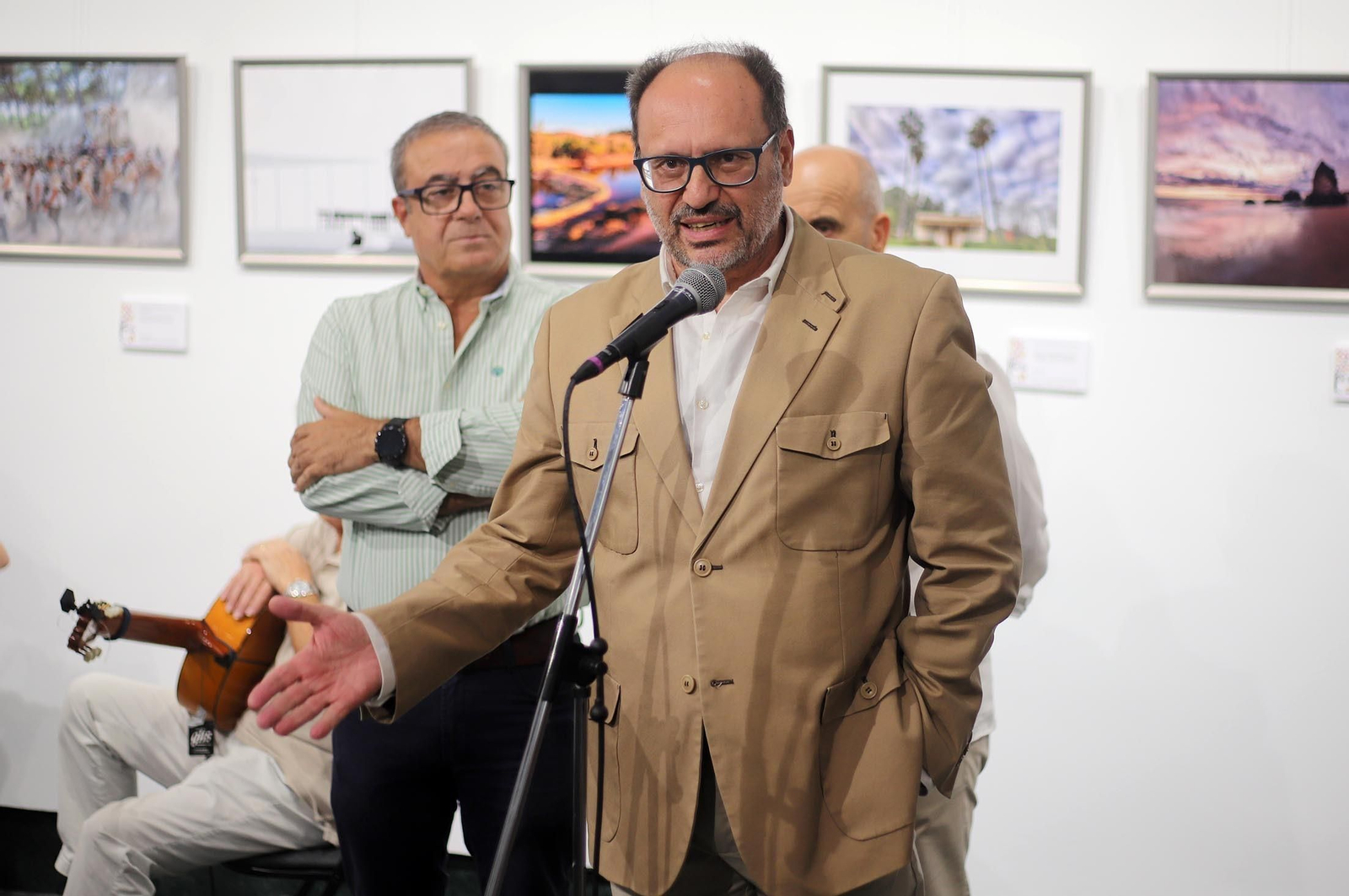 Imágenes de la exposición "Patrimonio de Huelva y Provincia", en el Centro Cultural "José Luis García Palacios" de la Fundación Caja Rural del Sur