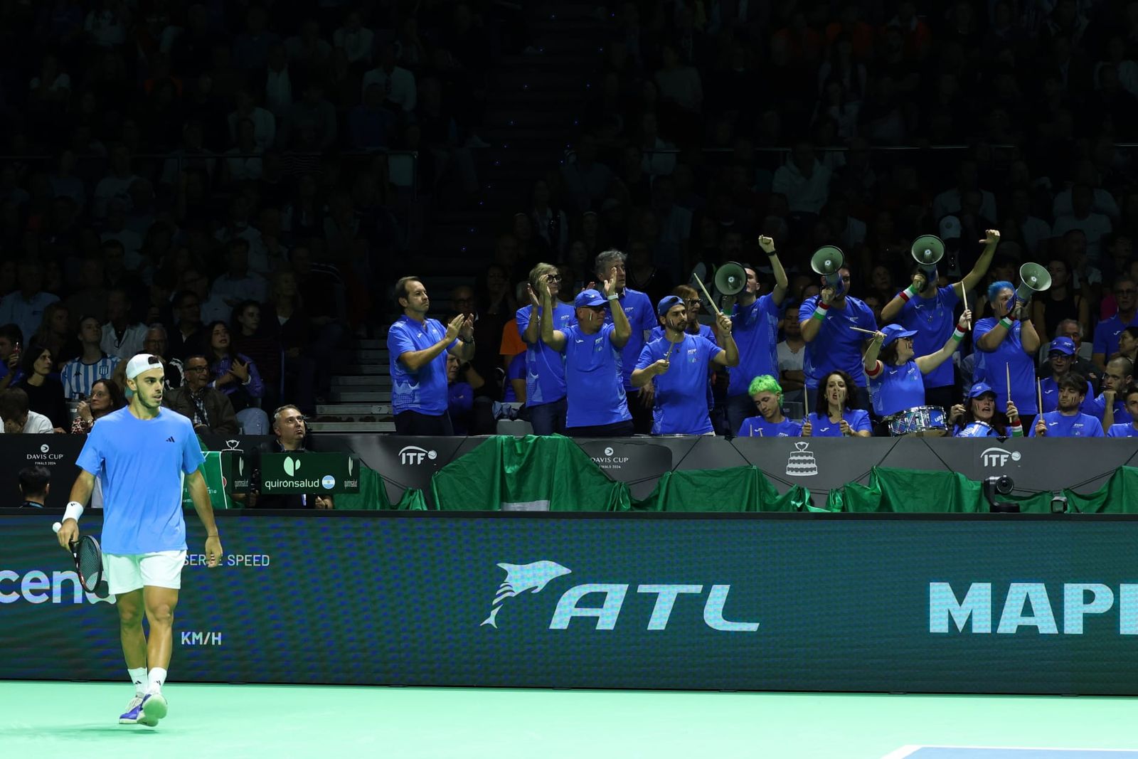 Copa Davis: Francisco Cerundolo pasa por encima de Musetti y Argentina domina 1-0