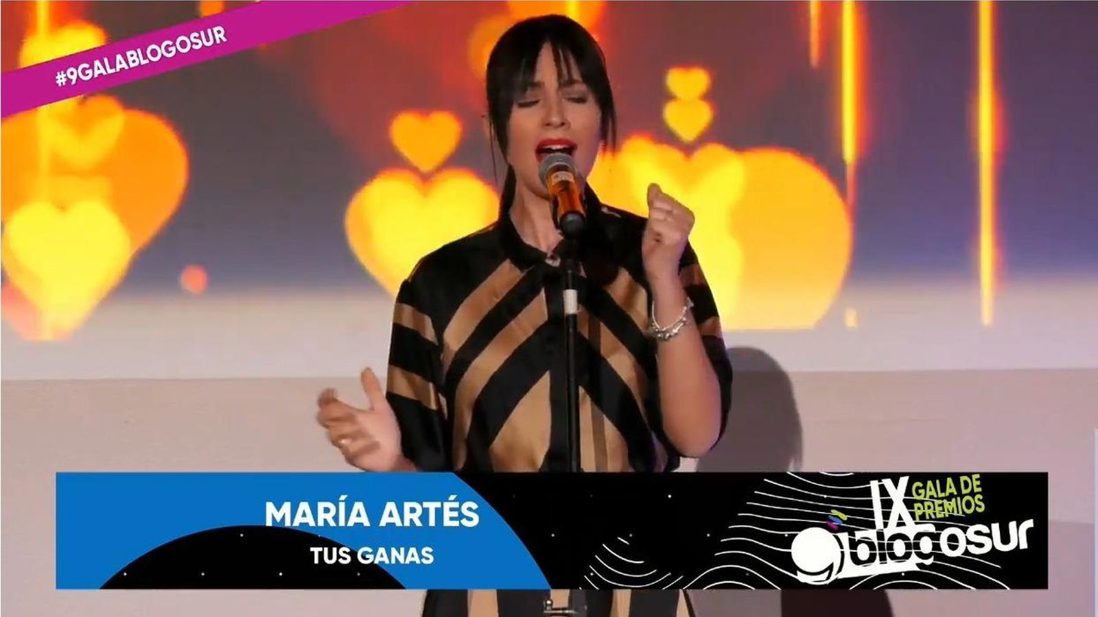 María Artés, durante su actuación.