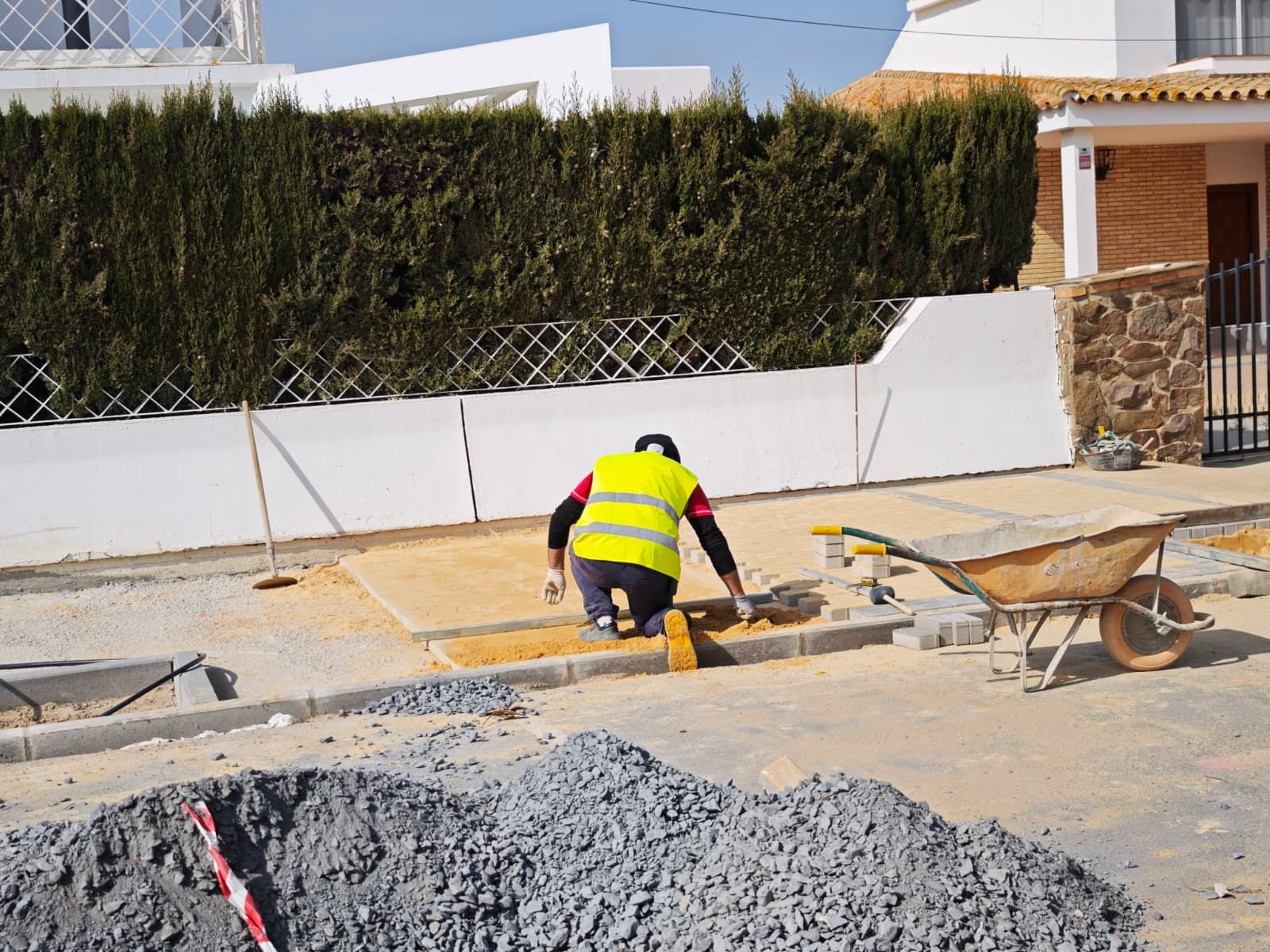 Obras en La Antilla.