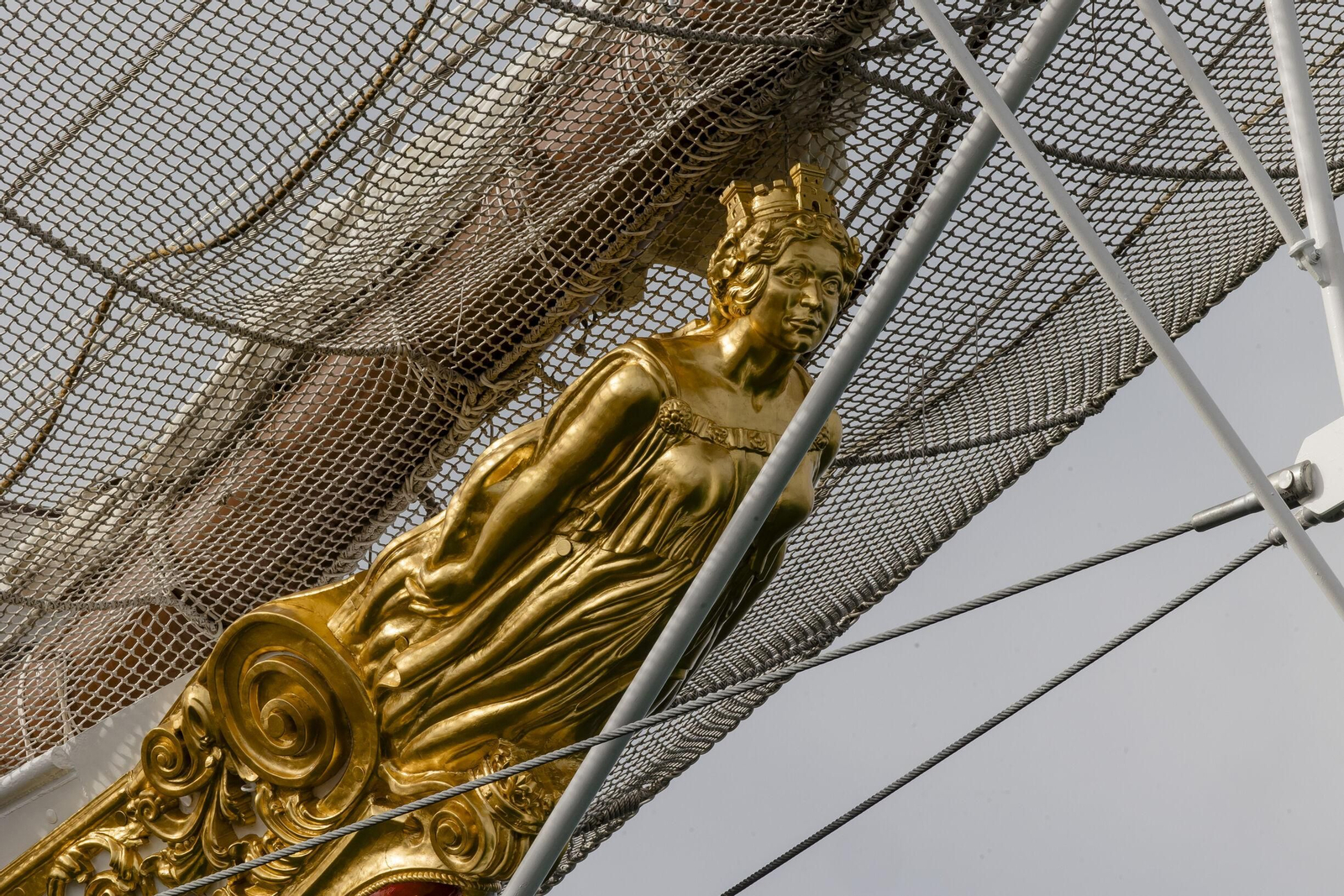 Imagen de la diosa restaurada de Elcano.