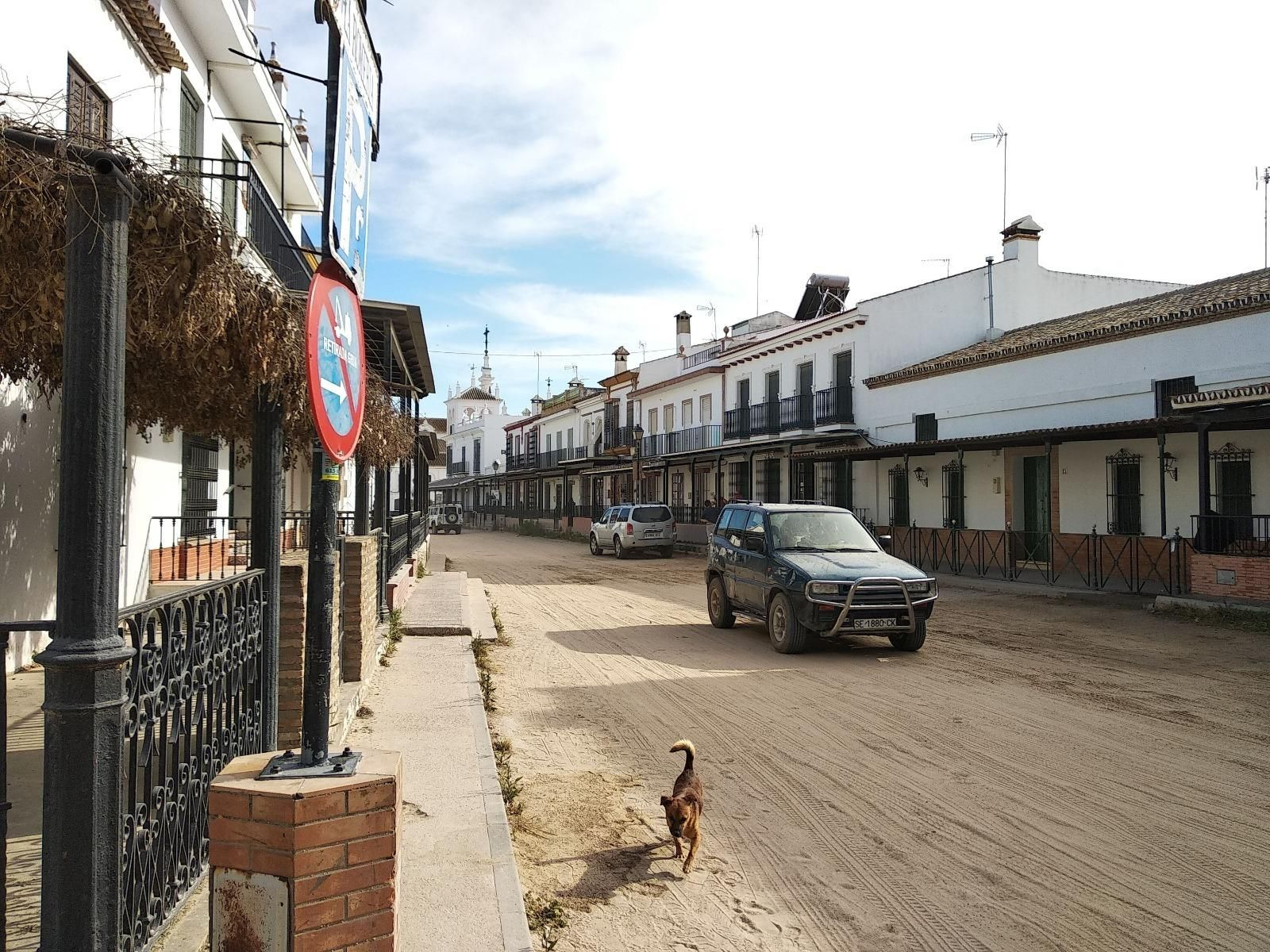 Una calle de la aldea.