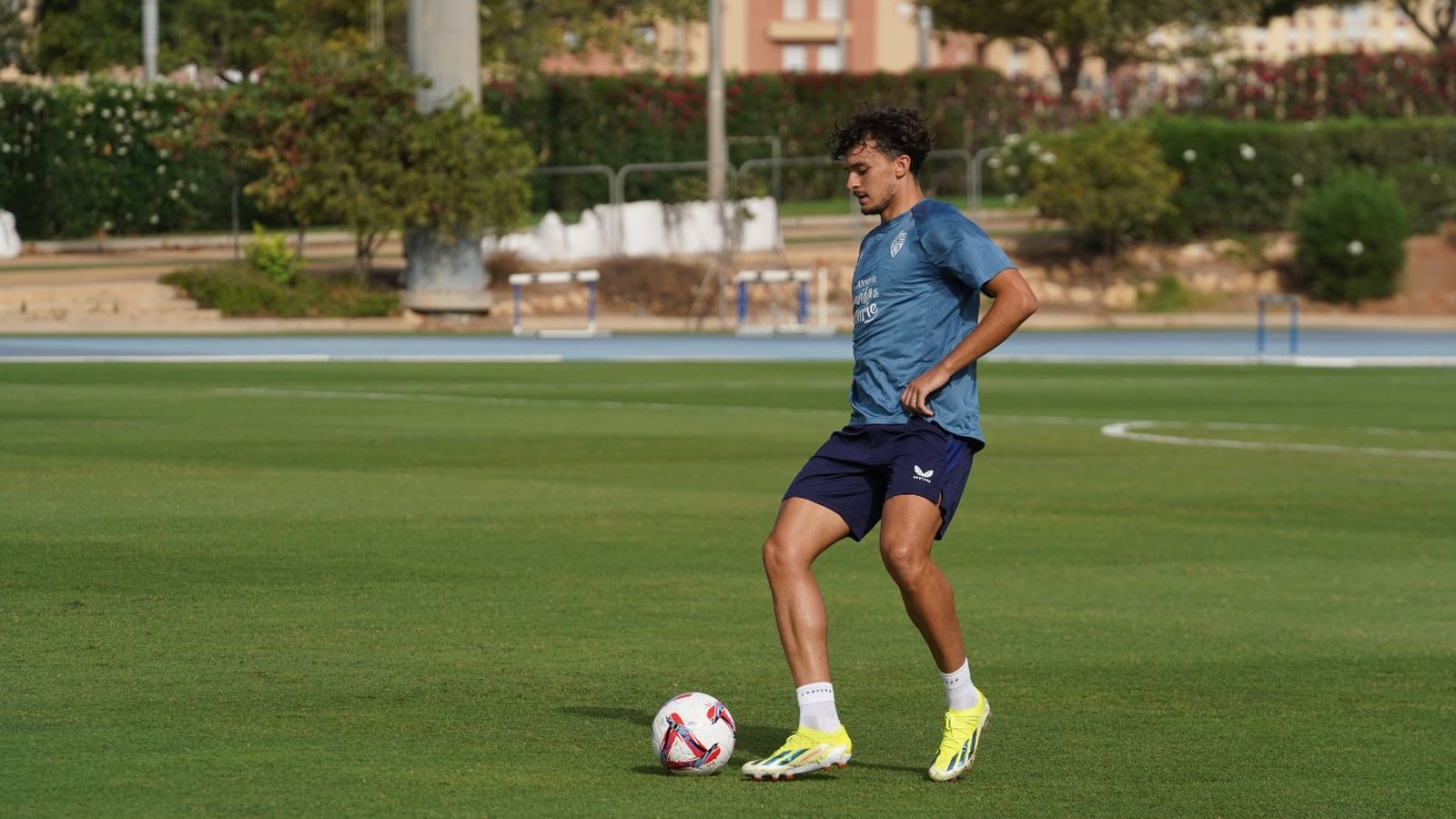 Gui Guedes se entrena en una sesión de esta pretemporada.
