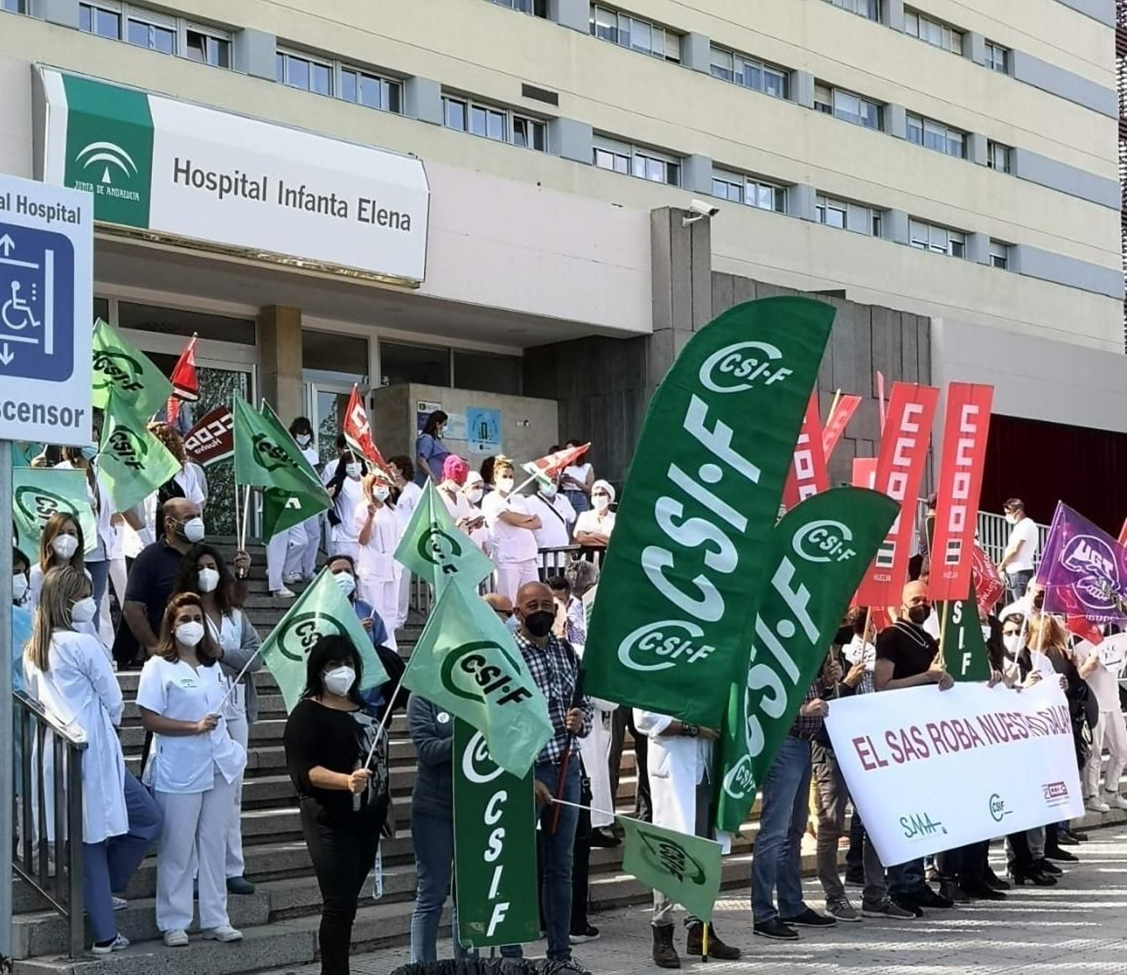 CSIF denuncia el retraso del pago de los complementos del SAS al personal sanitario